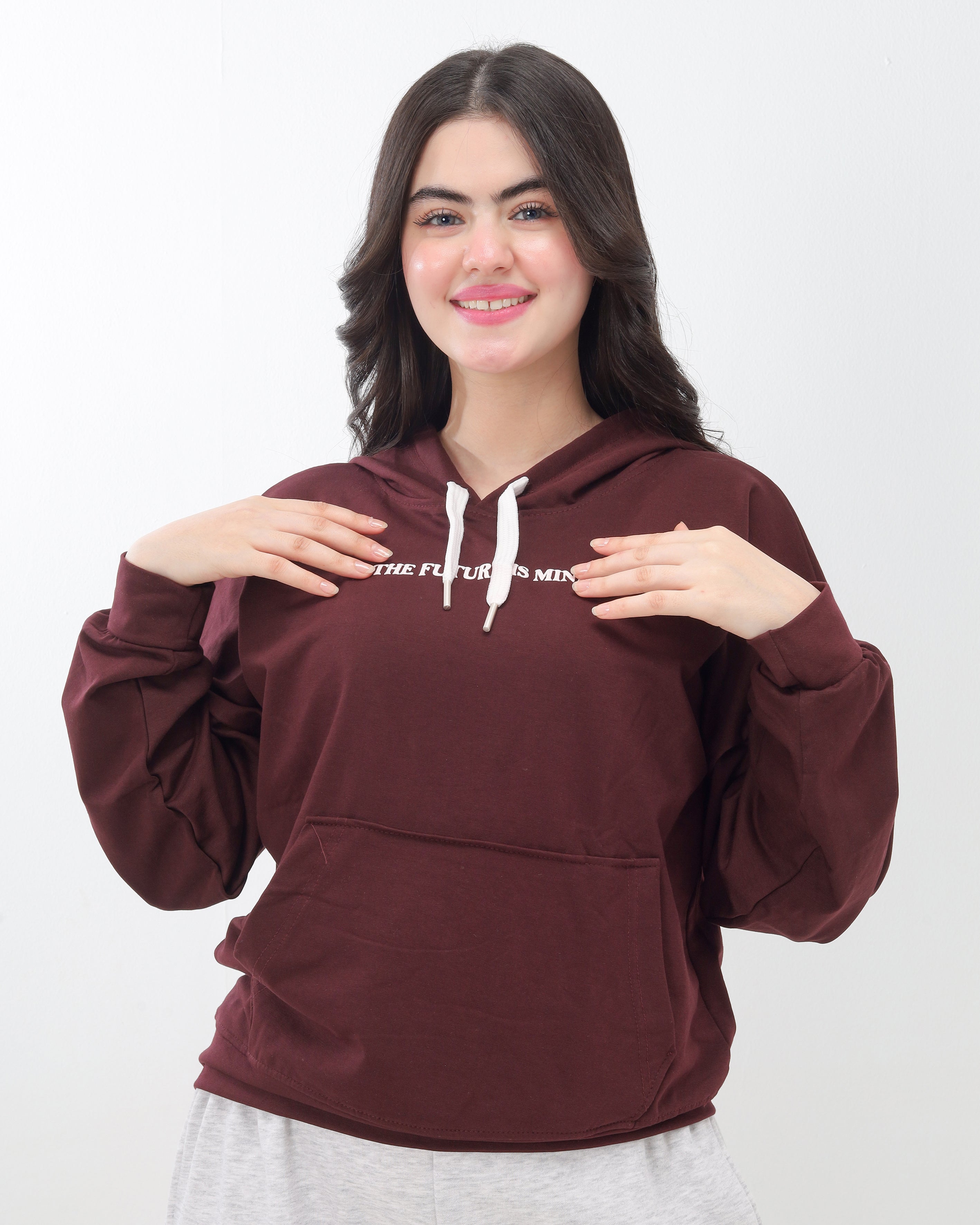 Cropped Hoodie with Hood 20825070