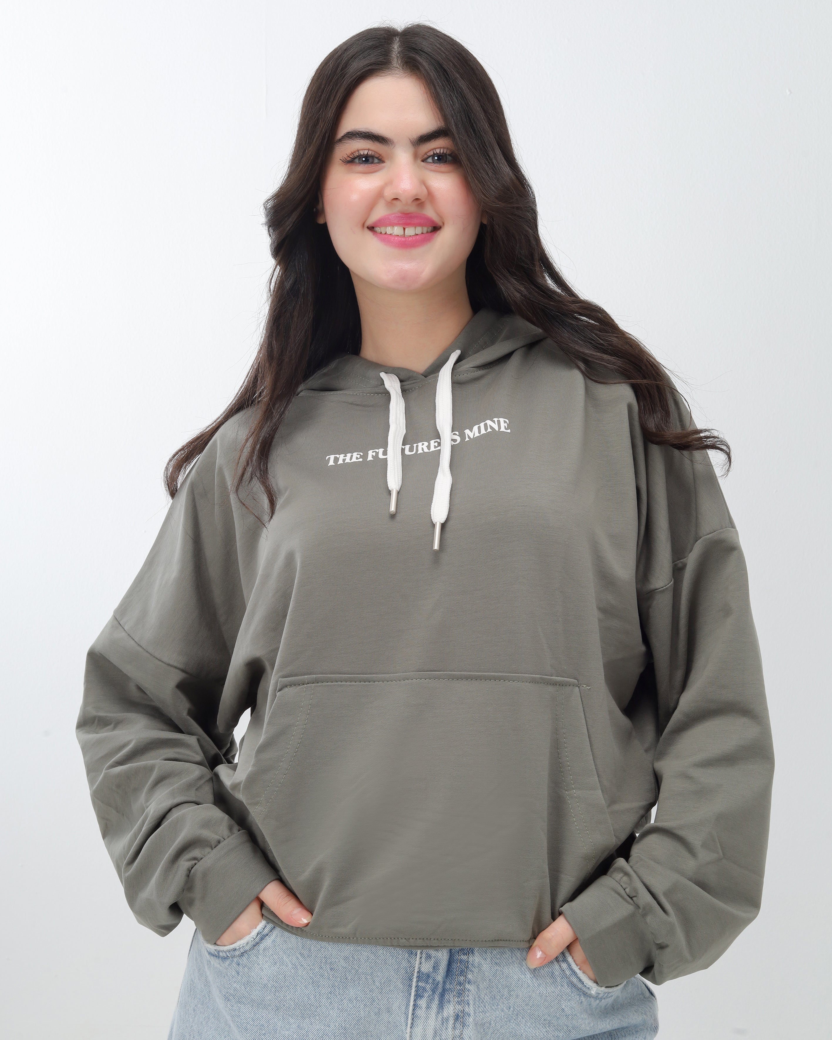Cropped Hoodie with Hood 20825070