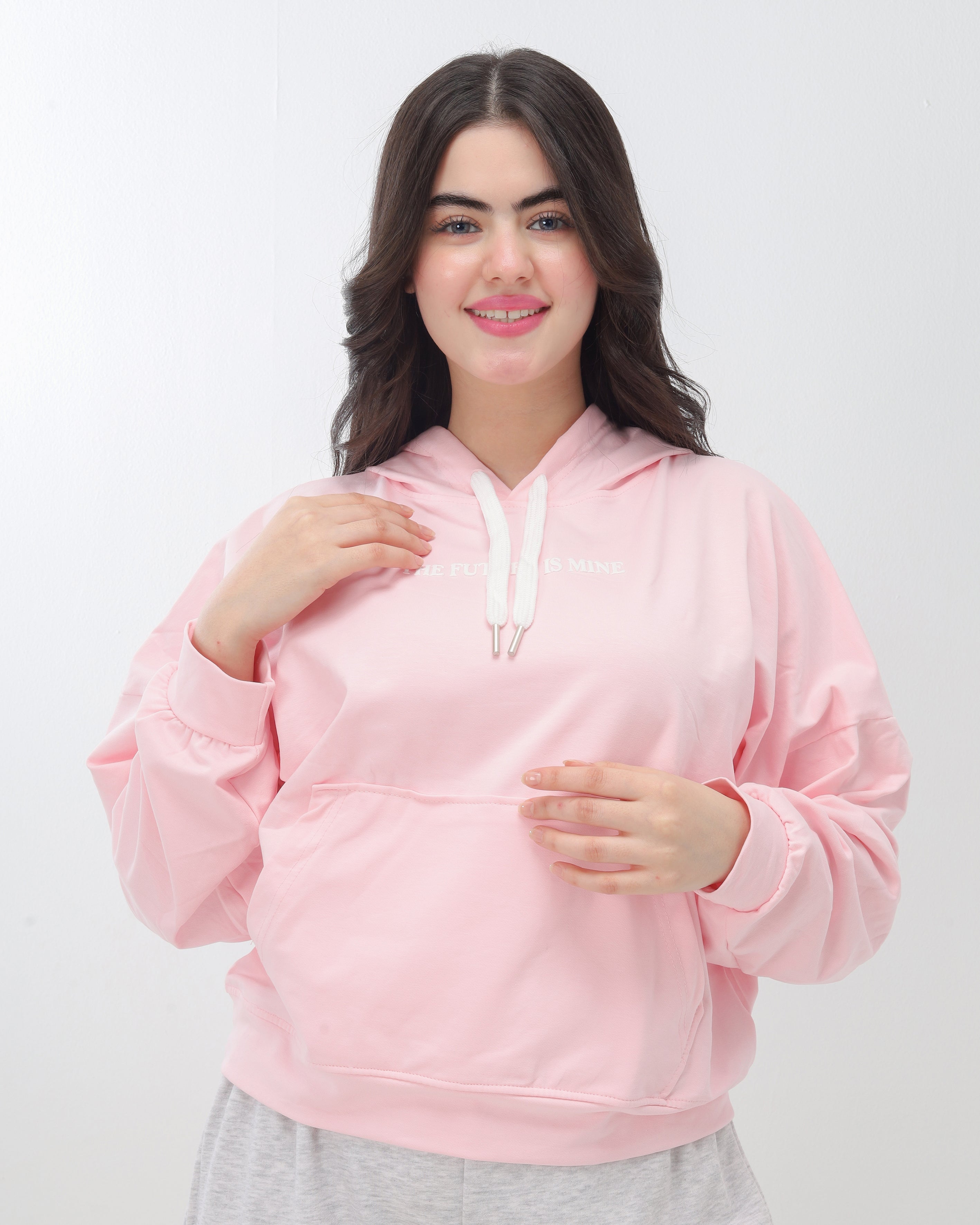 Cropped Hoodie with Hood 20825070