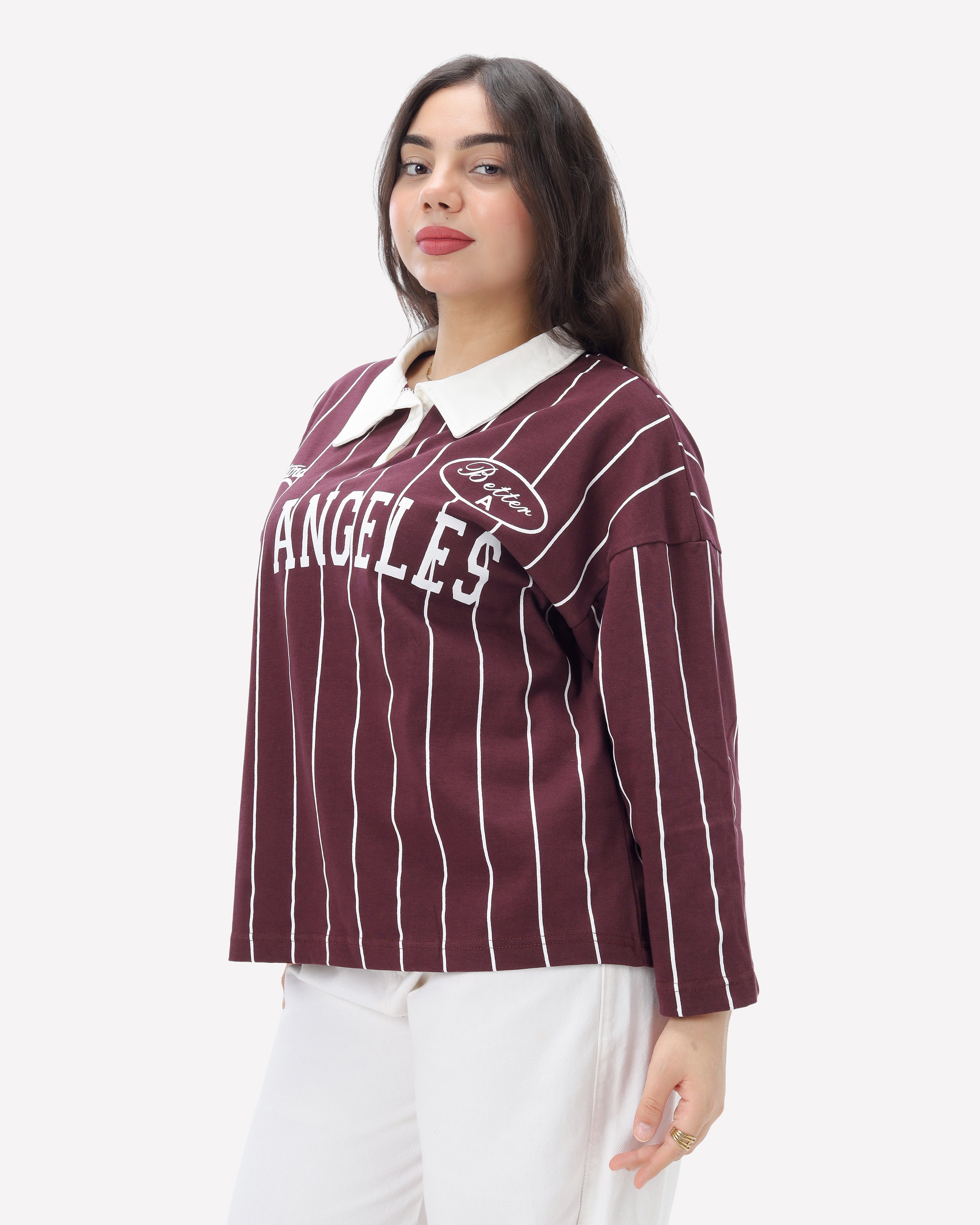 Pinstripe Polo Sweatshirt 20825152