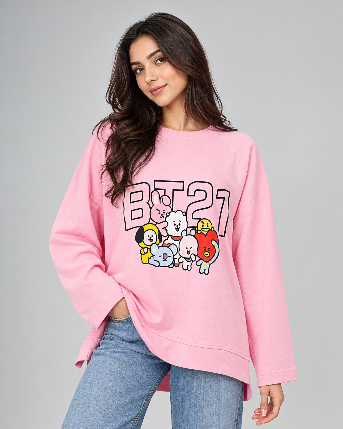 Graphic Oversized Sweatshirt 20825308