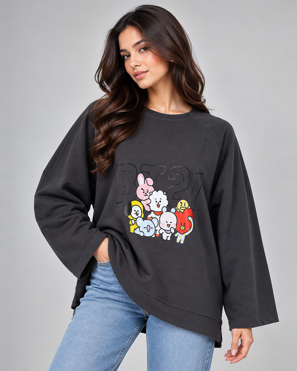 Graphic Oversized Sweatshirt 20825308