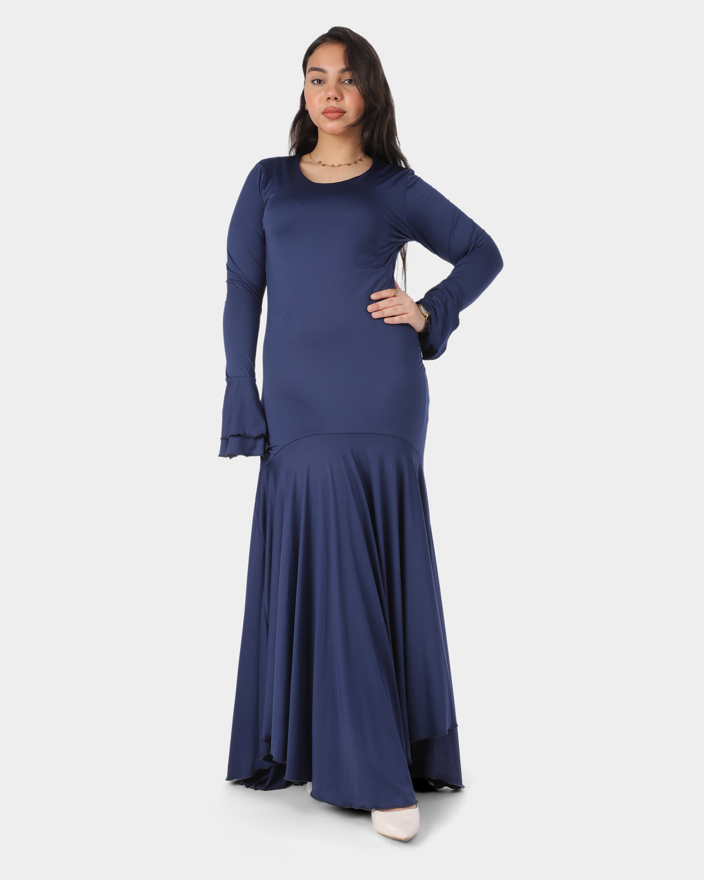 Slim Fit Flowy Hem Dress 208812087