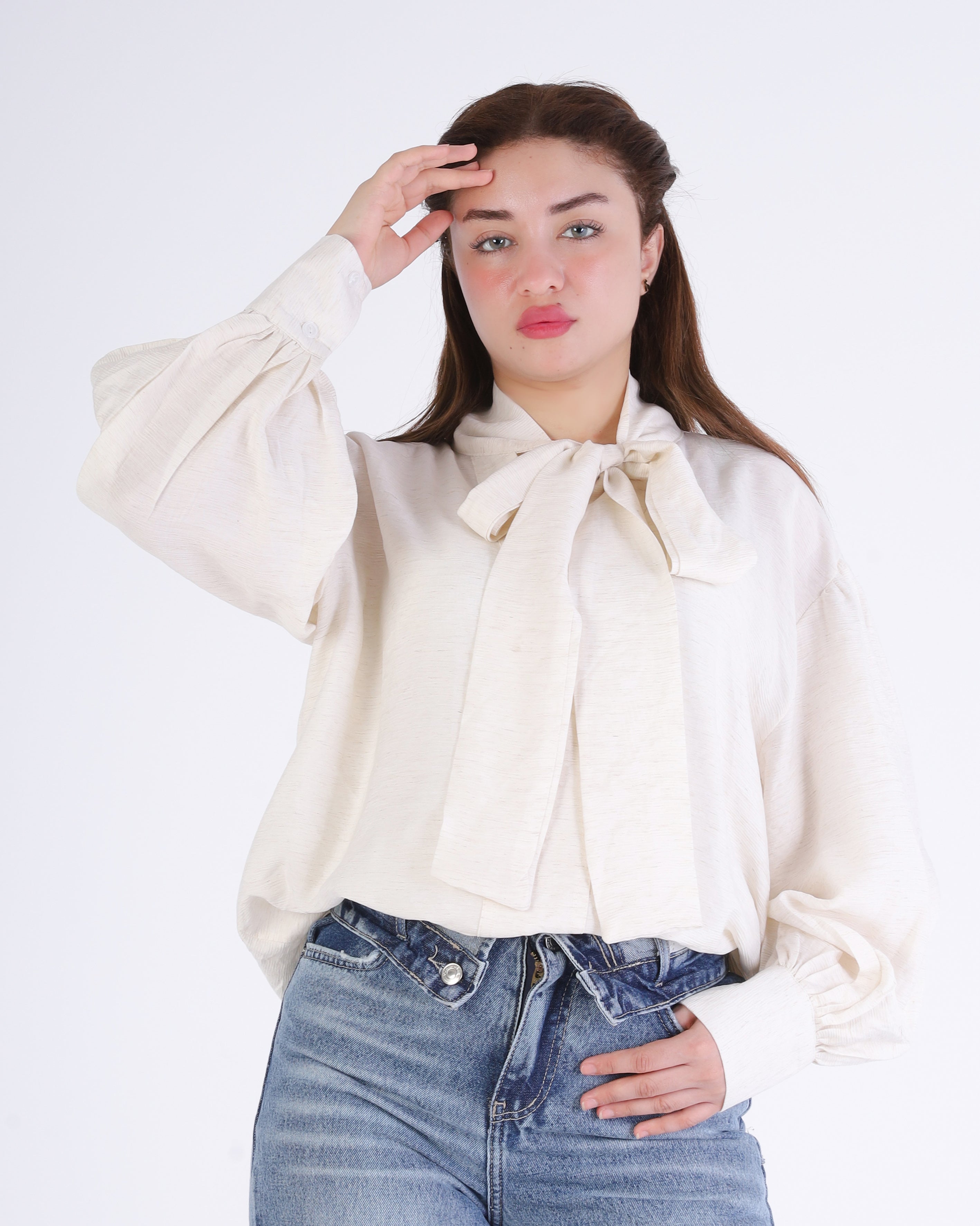 Elegant Neck-Tie Blouse 209210131