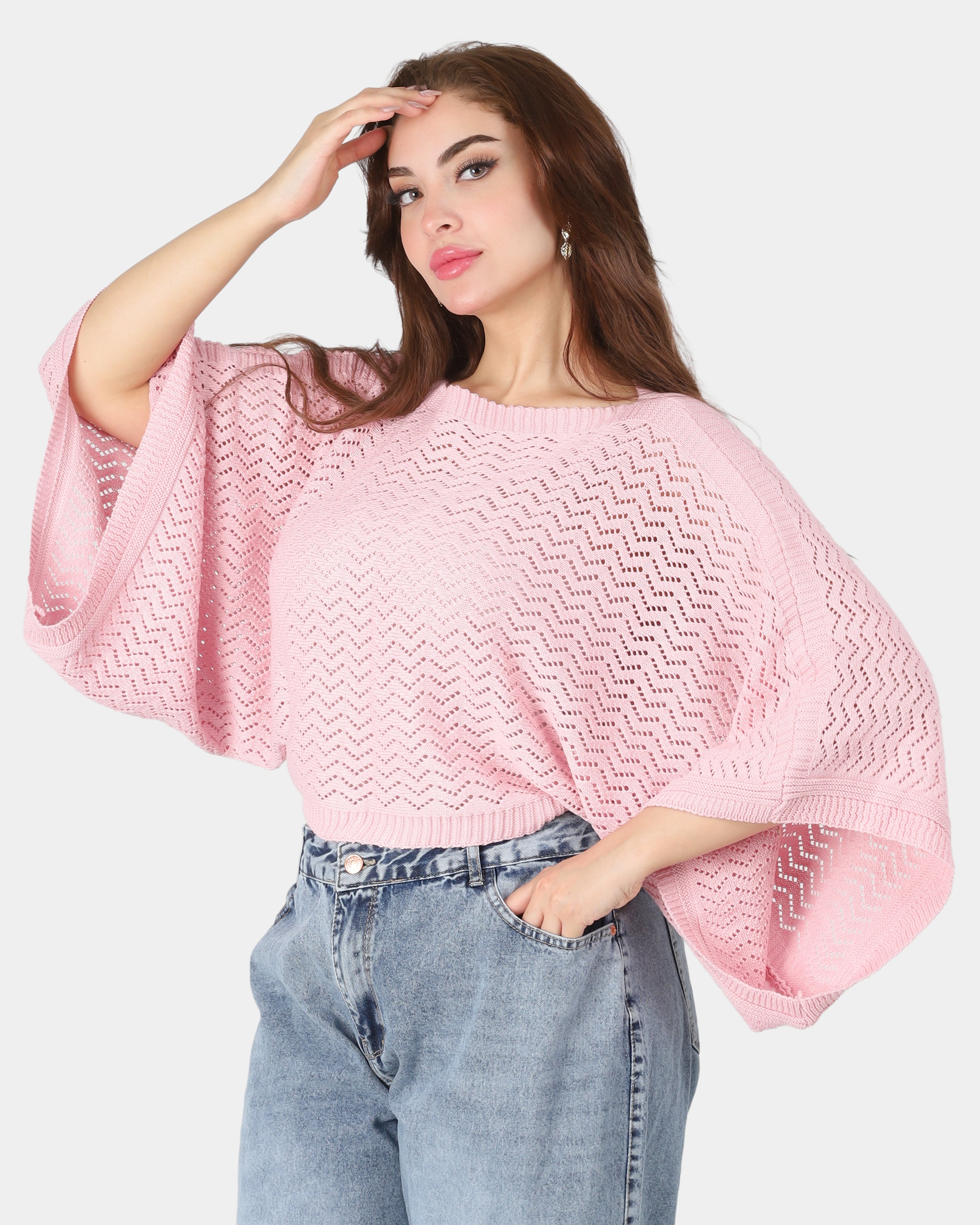 Crochet Short Poncho Top 20924041