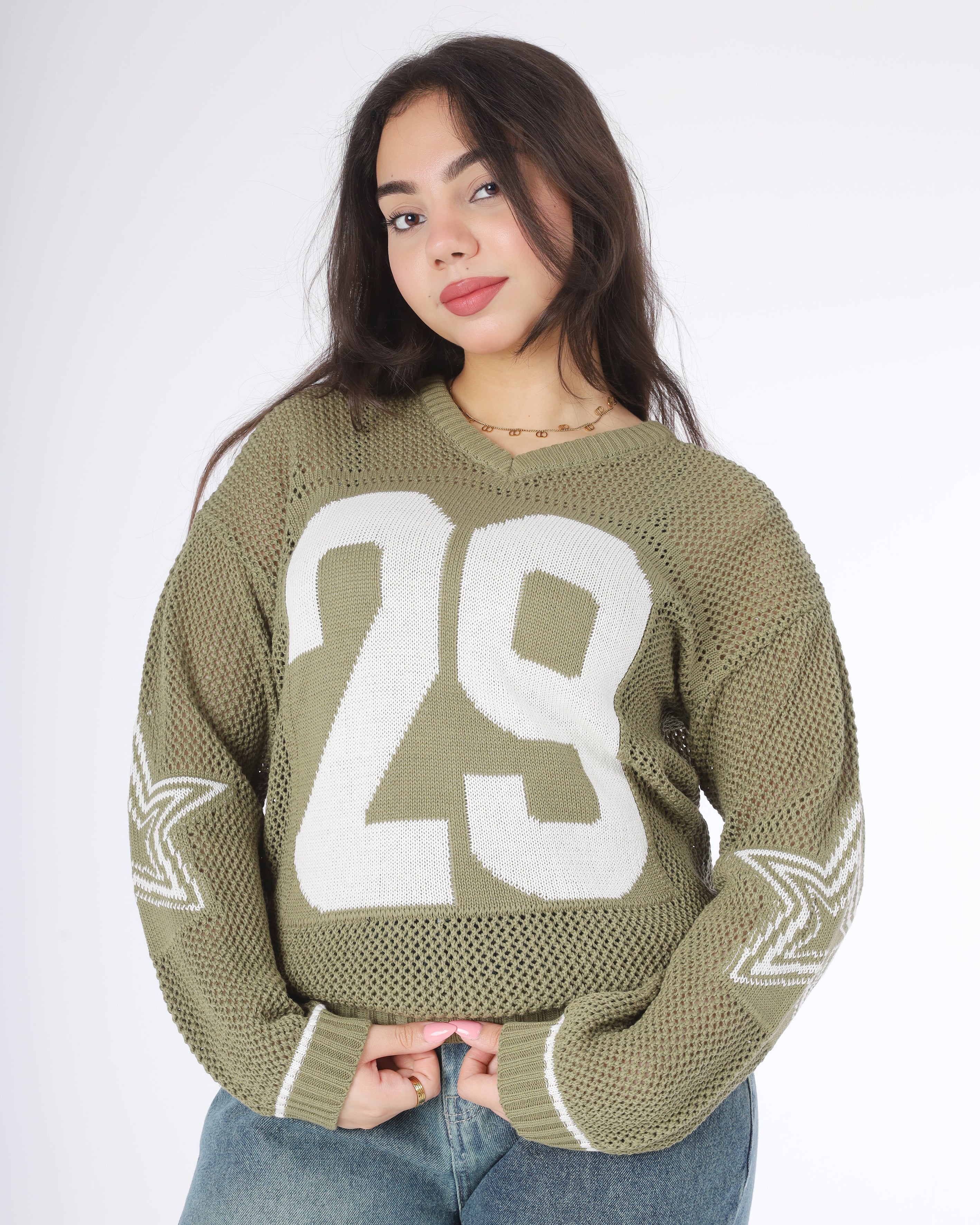 Oversized Knit Sweater 20924043