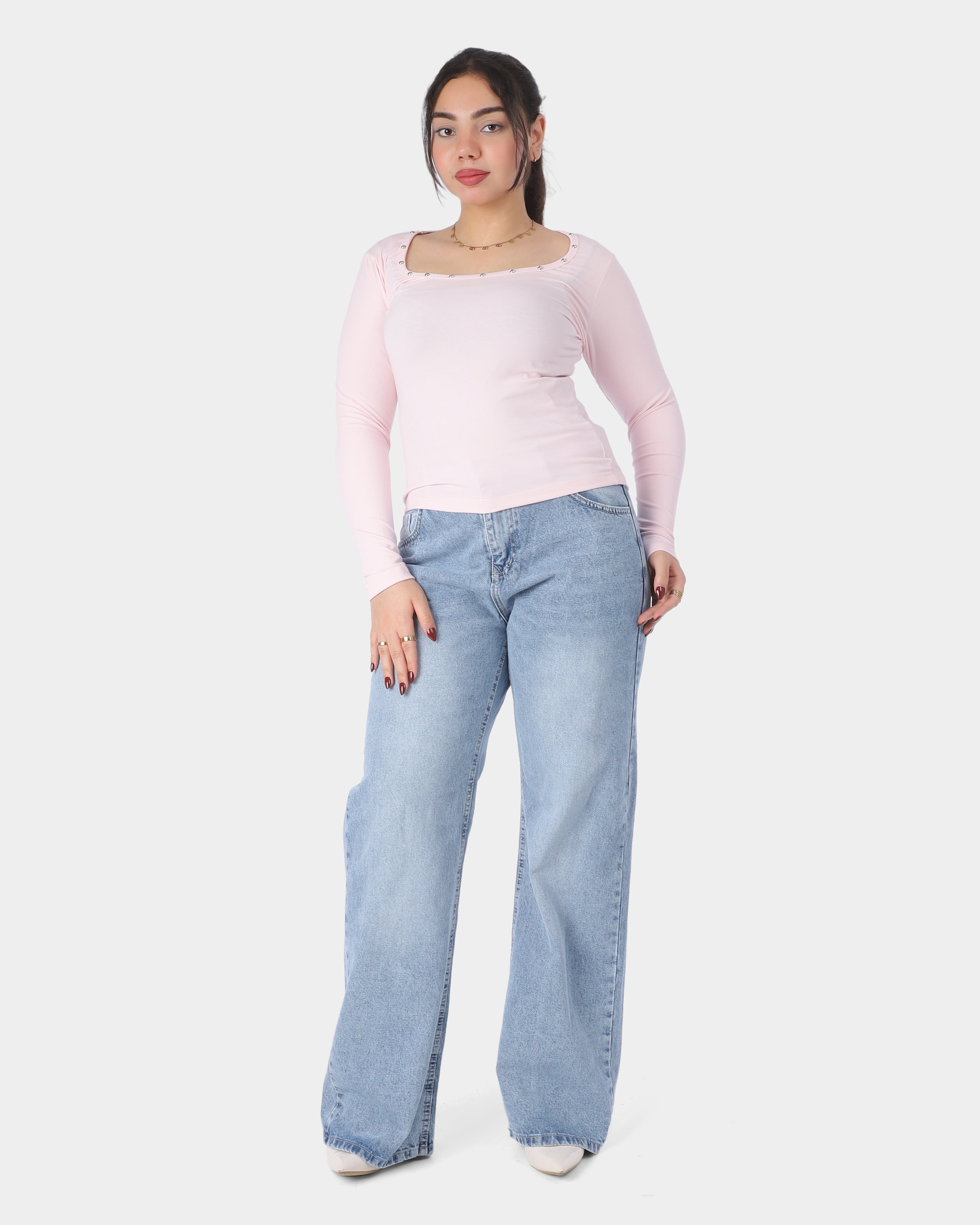 Cropped Sleeve Top 20924064