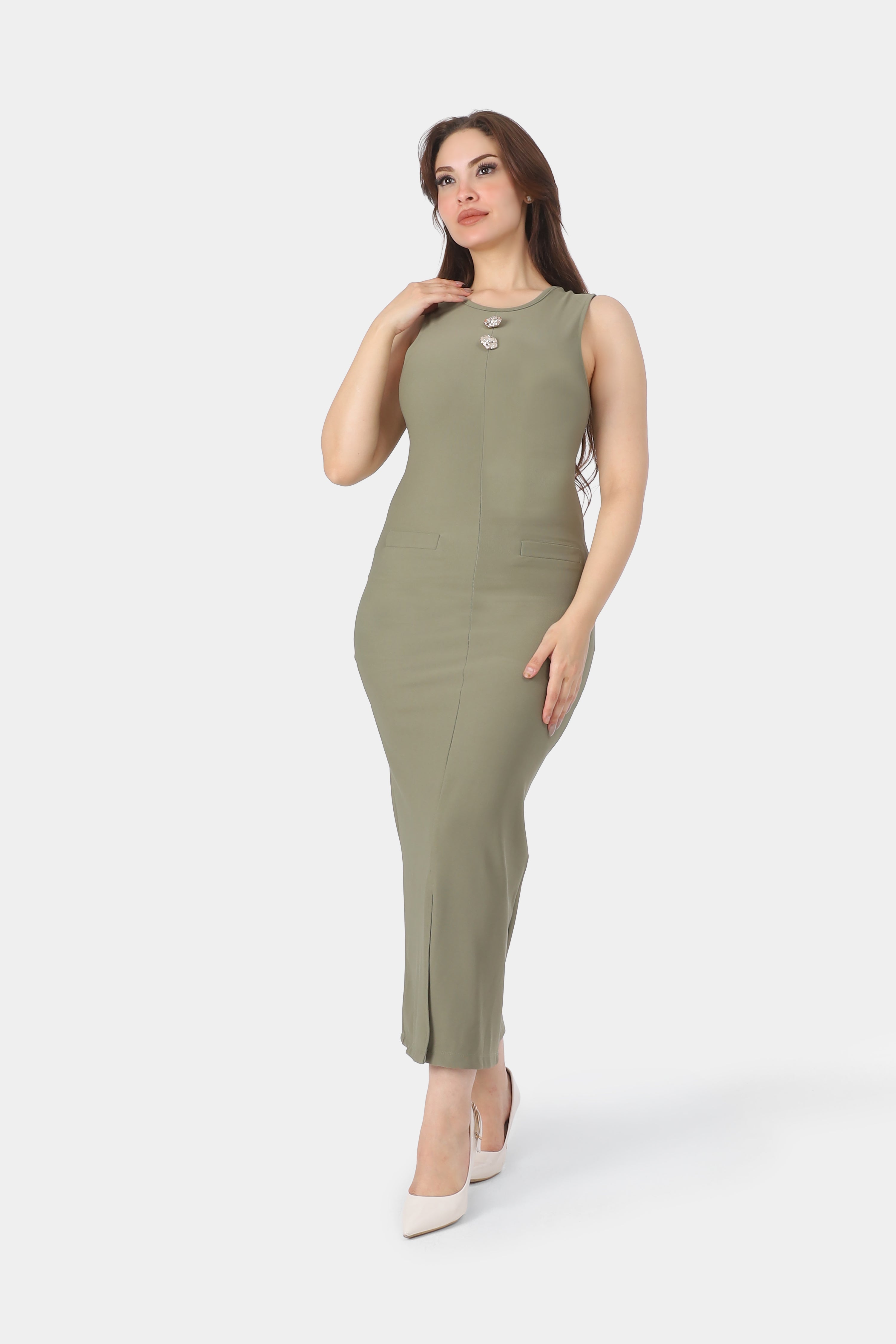 Chic Sleeveless Basic Dress 20927025