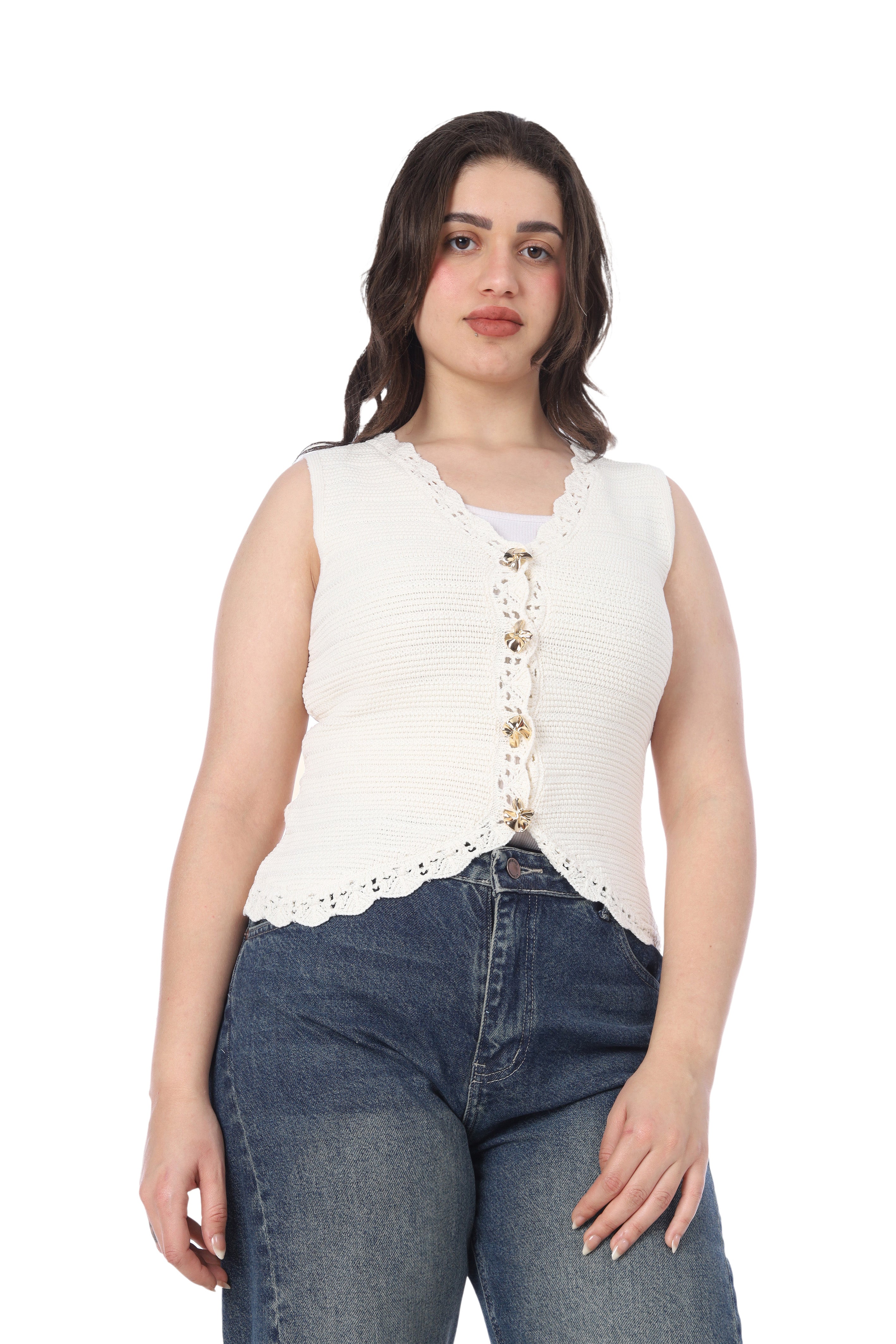 Sleeveless Beachwear Vest 209625539