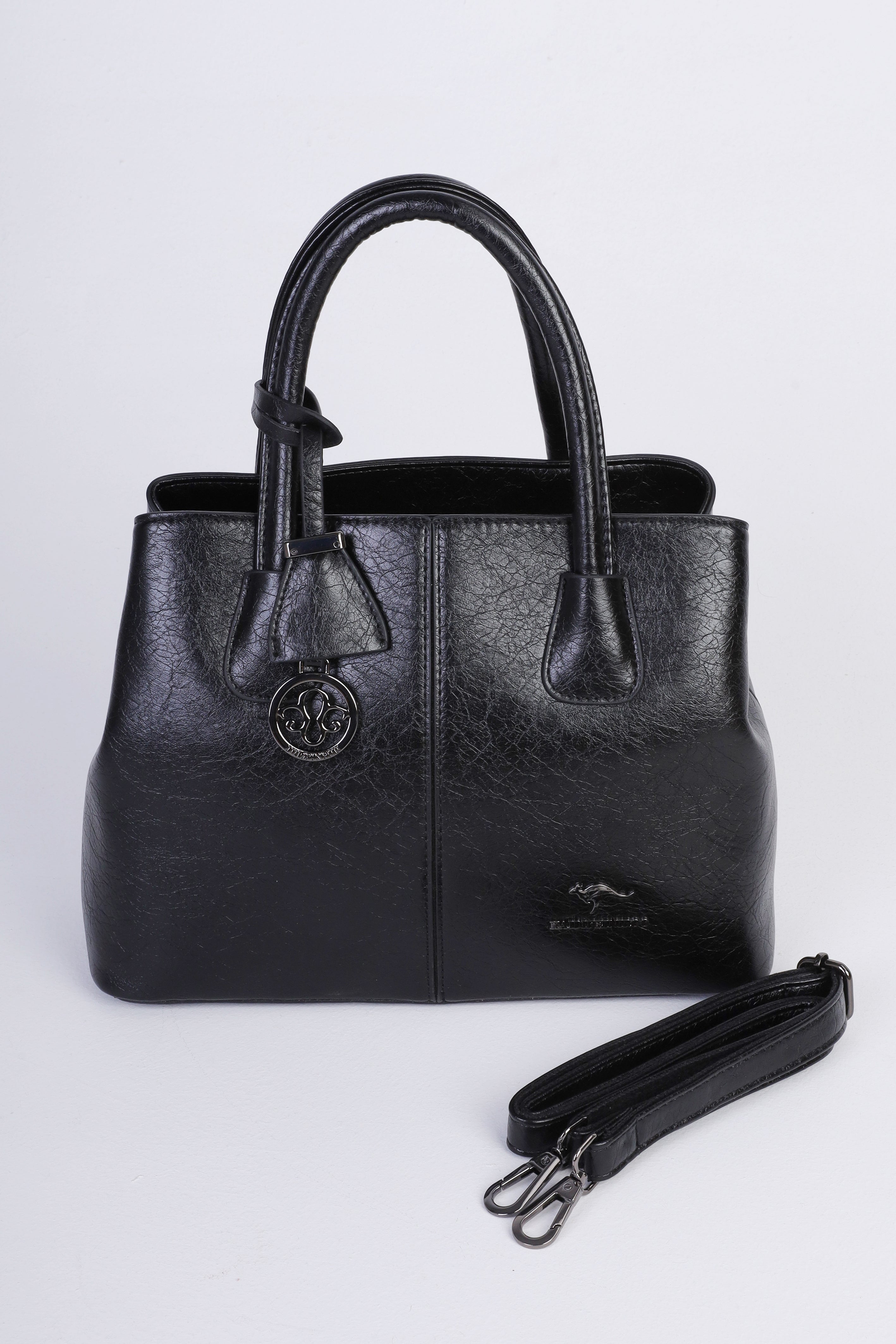 Fixed Strap Leather Shoulder Bag 21008825