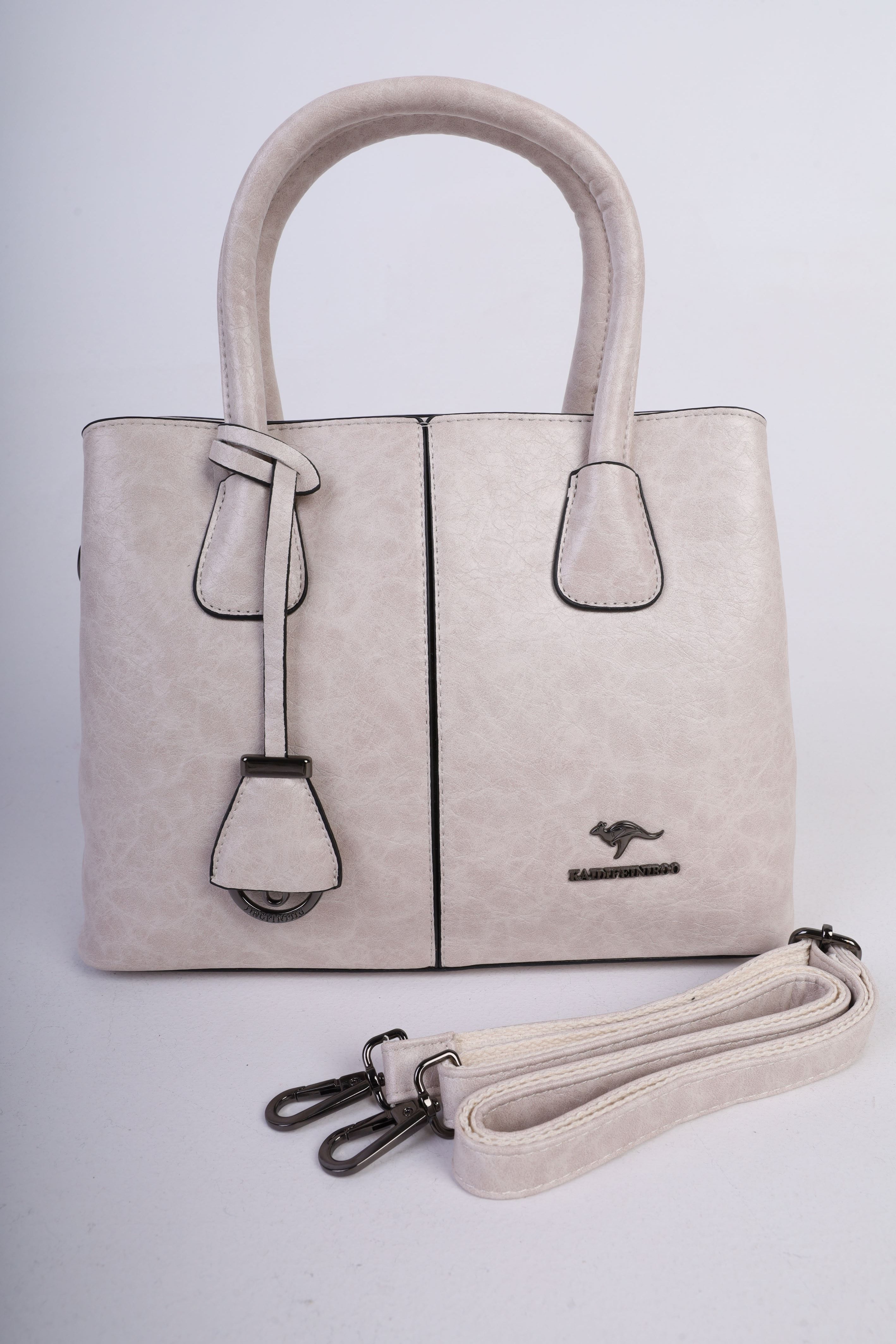 Fixed Strap Leather Shoulder Bag 21008825