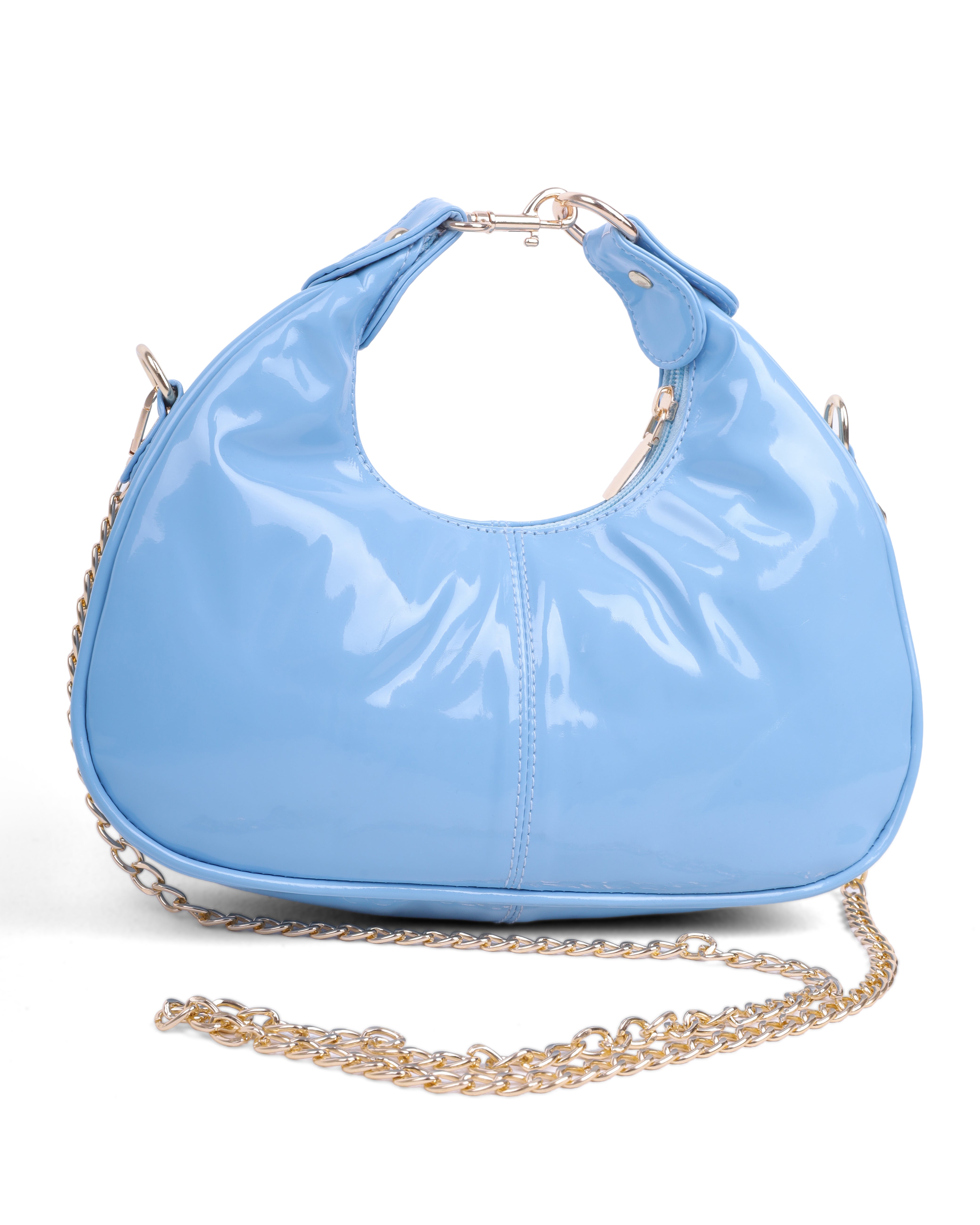 Glossy Chain Strap Crossbody Handbag 2104AS618