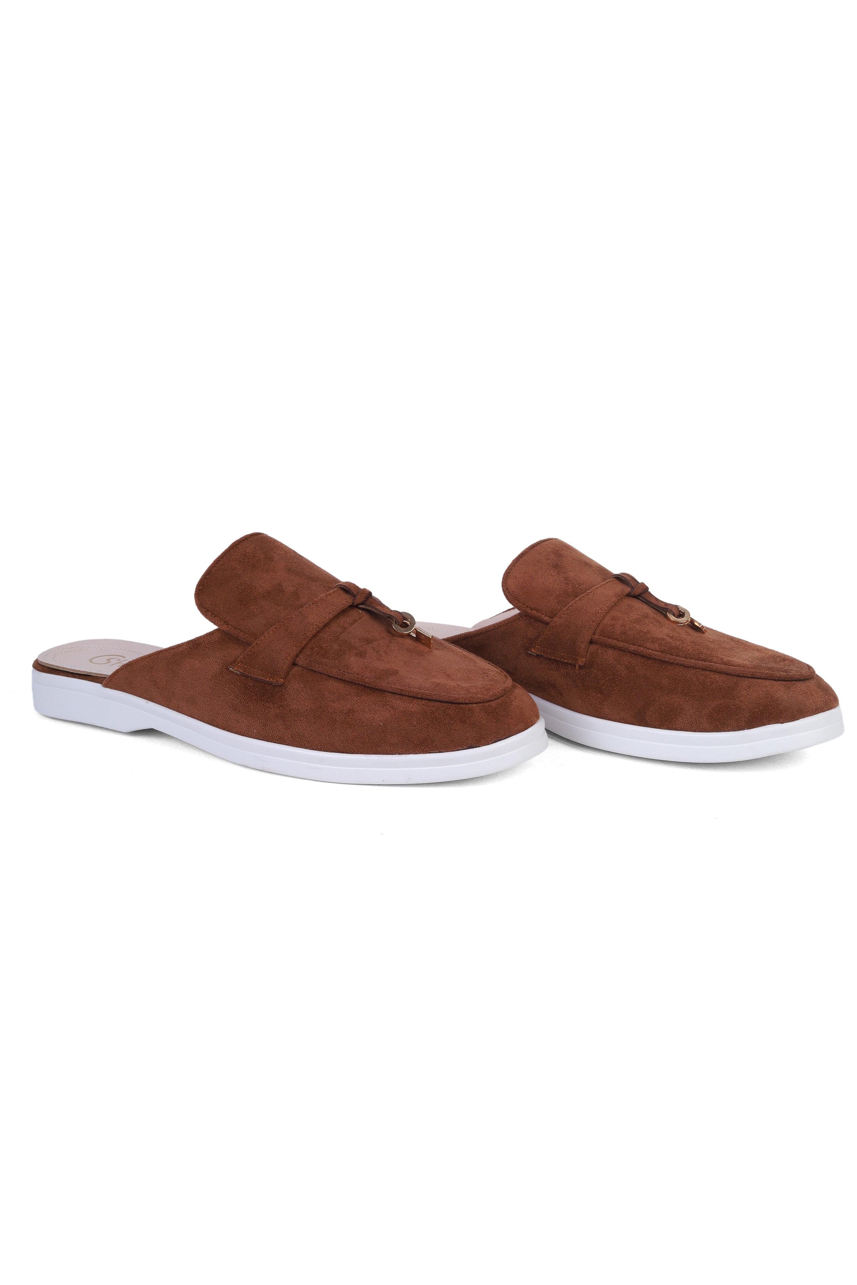 Suede Slip-On Mule Loafers 2120301