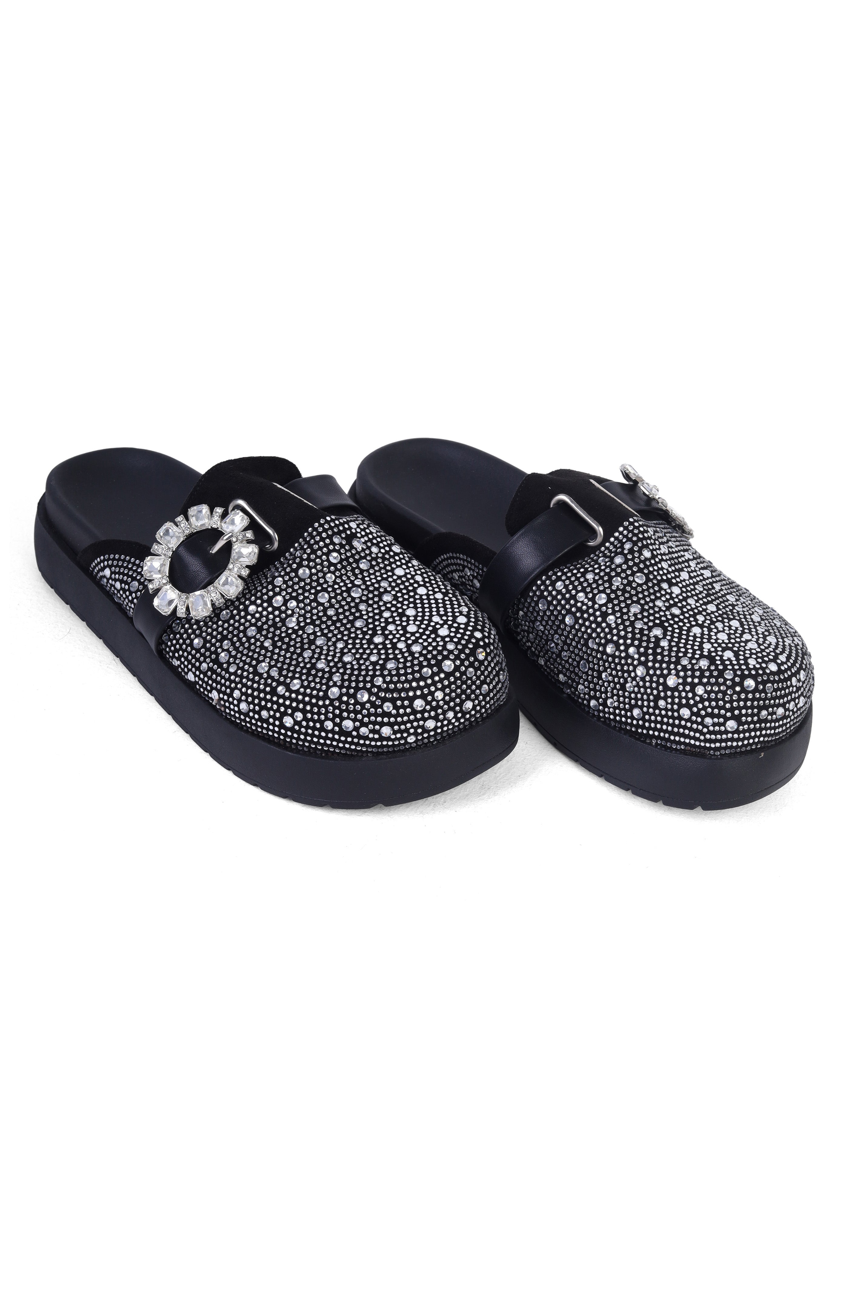 Closed-Toe Rhinestone Slippers 2121105