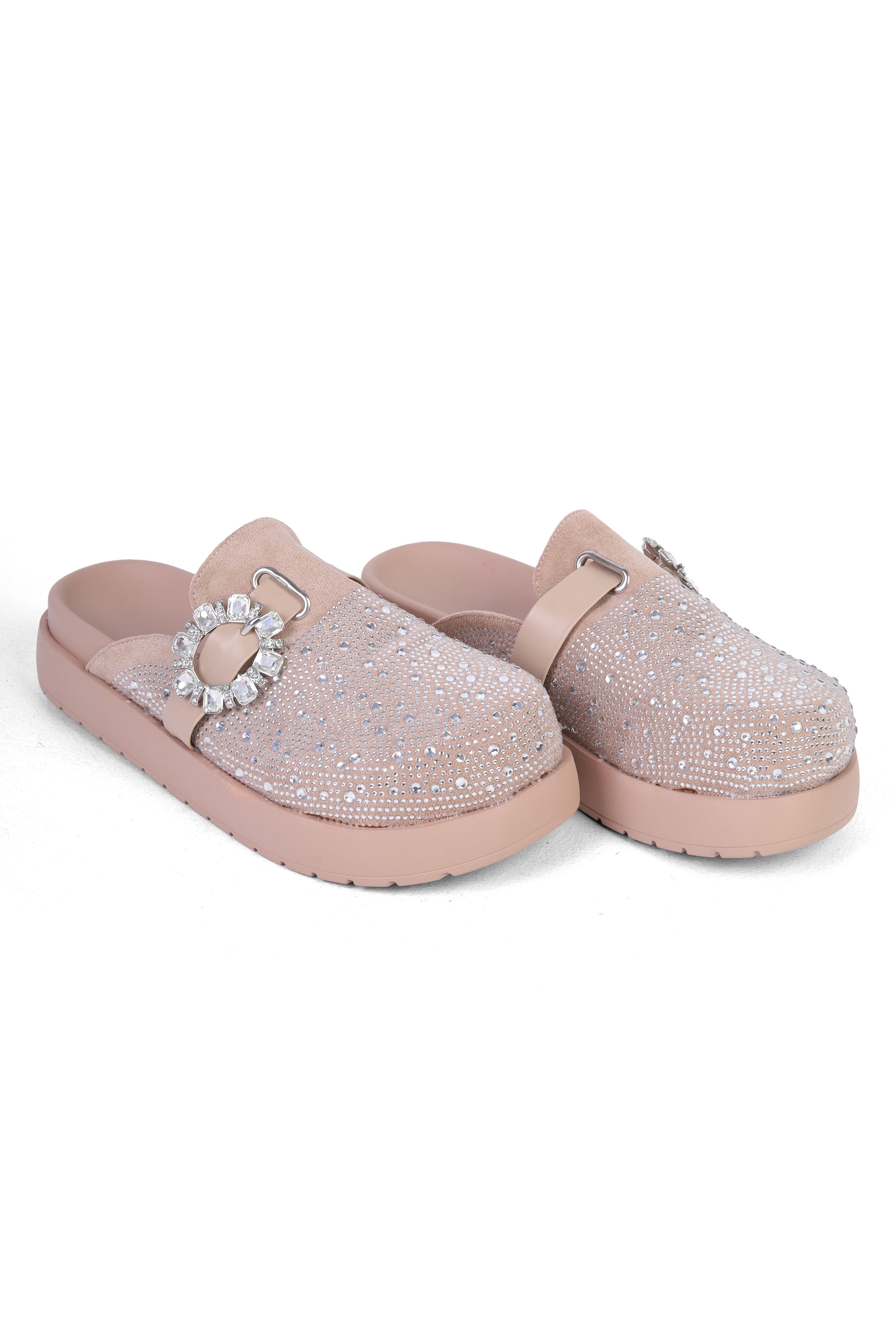 Closed-Toe Rhinestone Slippers 2121105