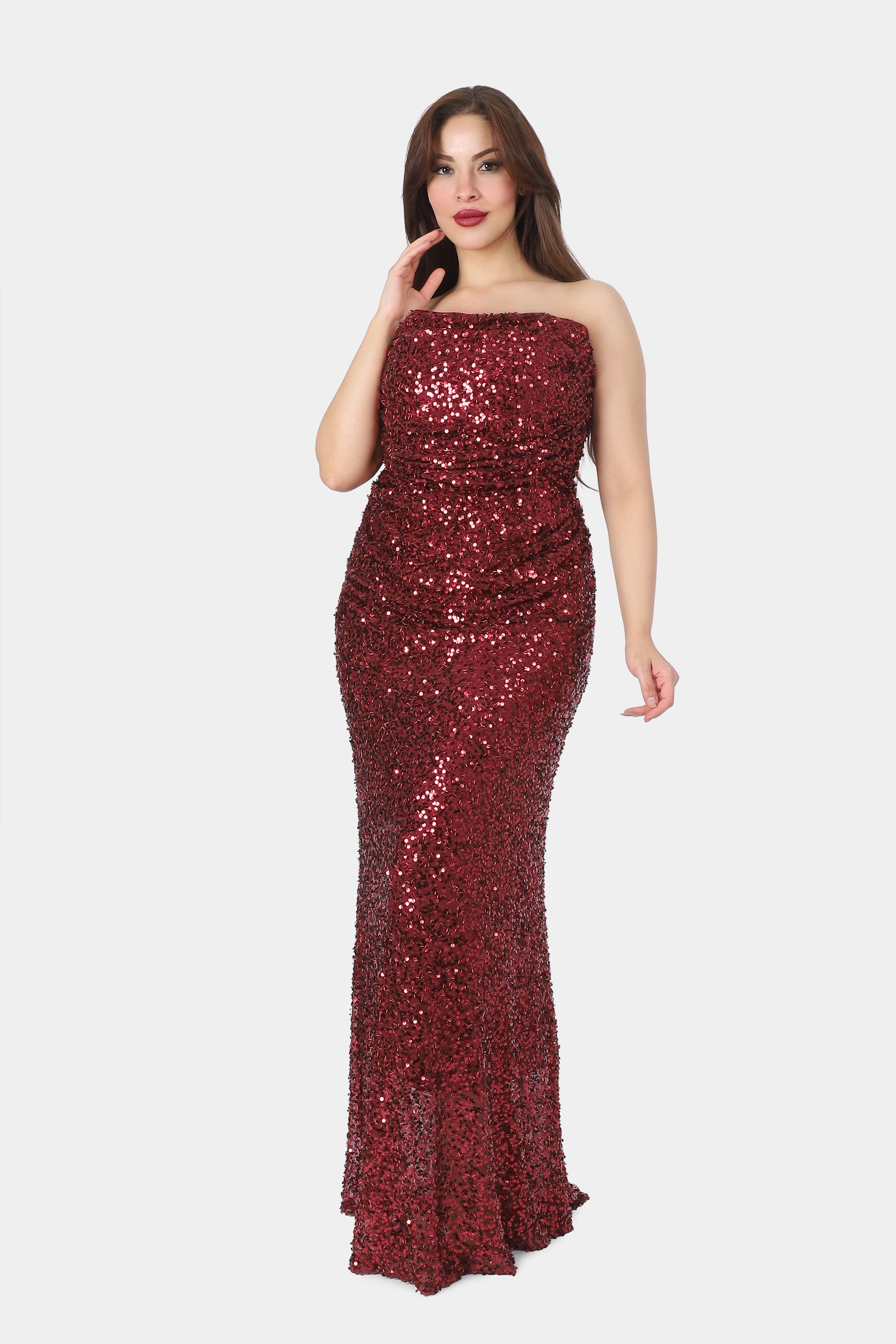 Glam Crystal Embellished Evening Gown 2126289
