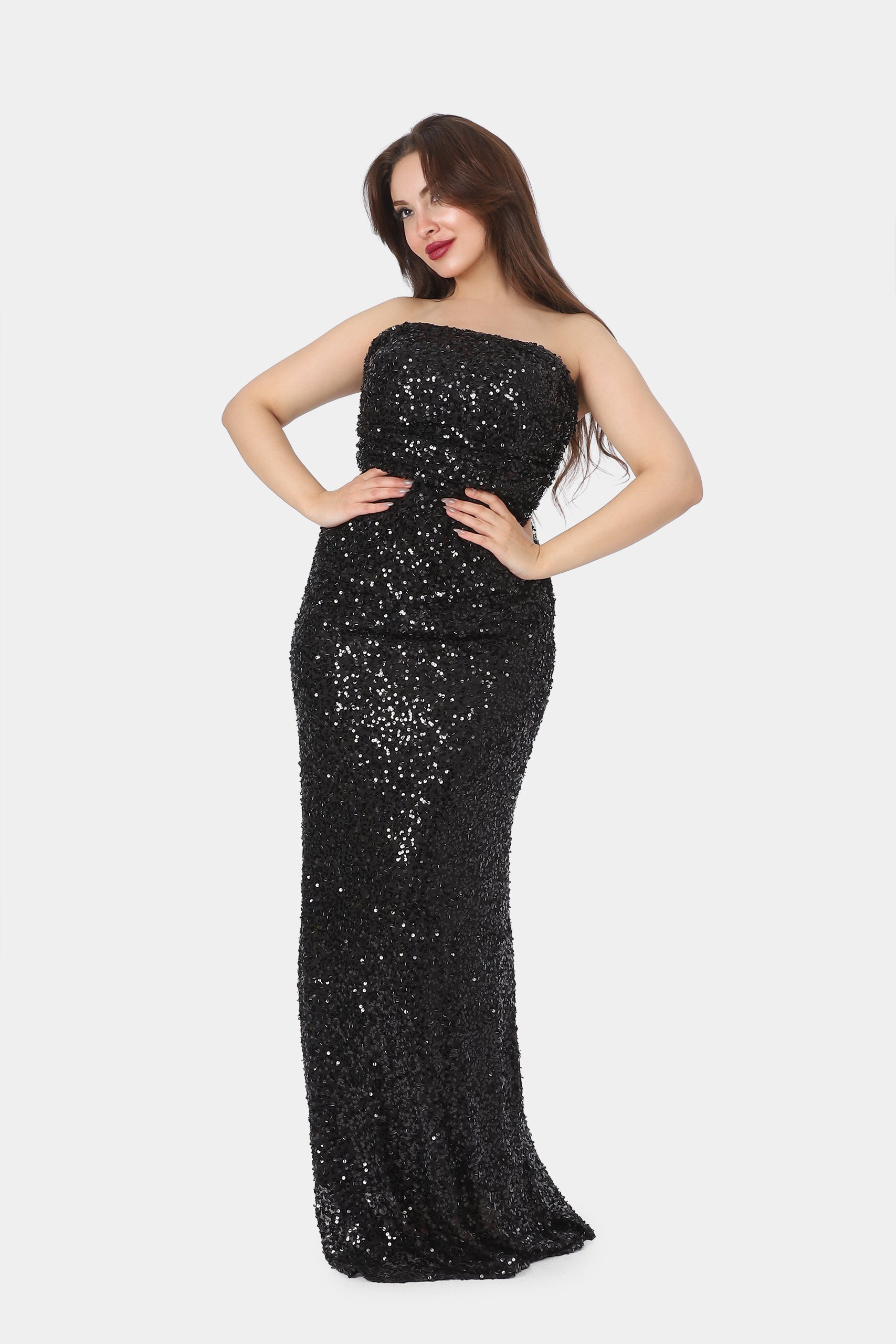 Glam Crystal Embellished Evening Gown 2126289