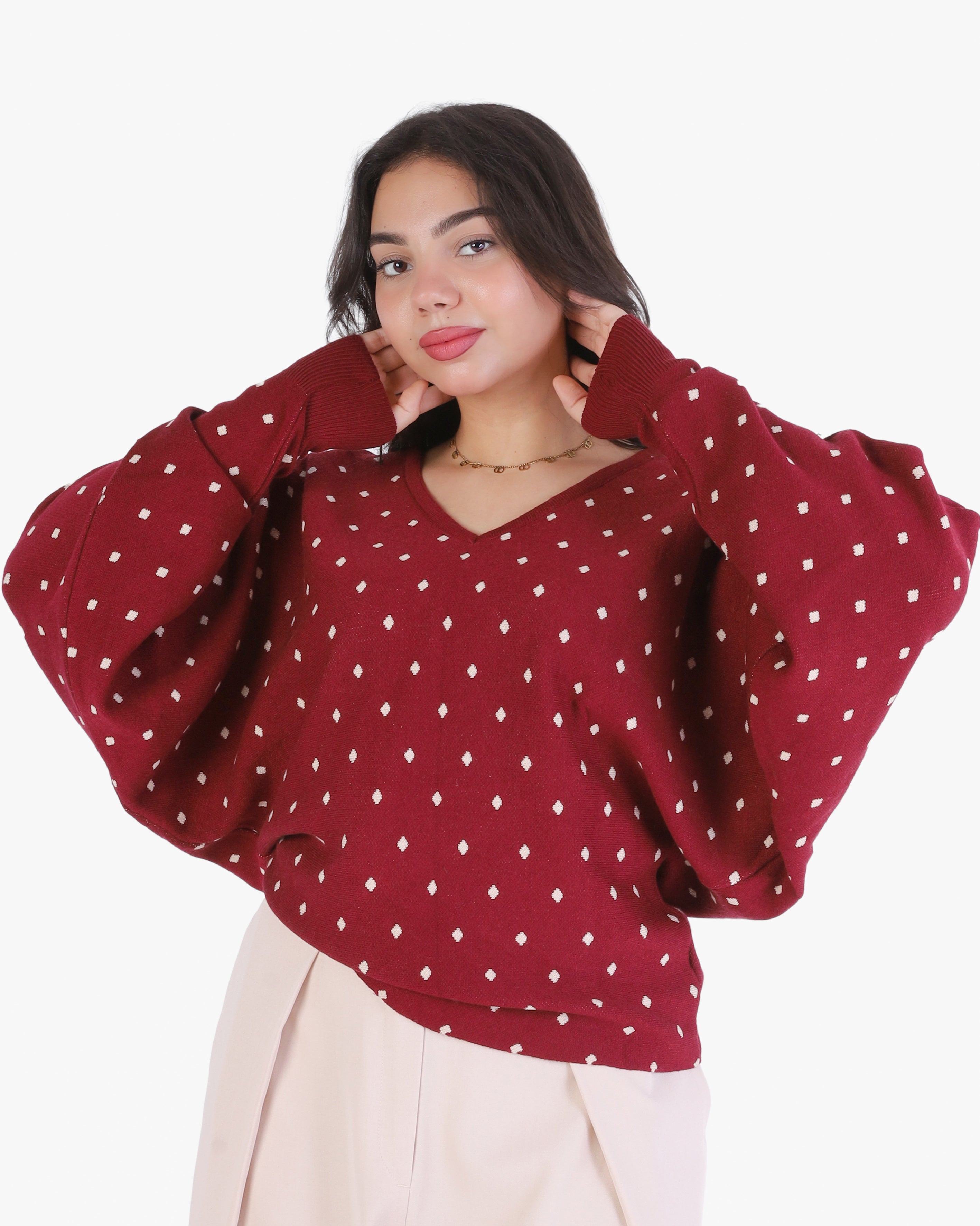 Cropped Polka Dot Blouse 2135/053