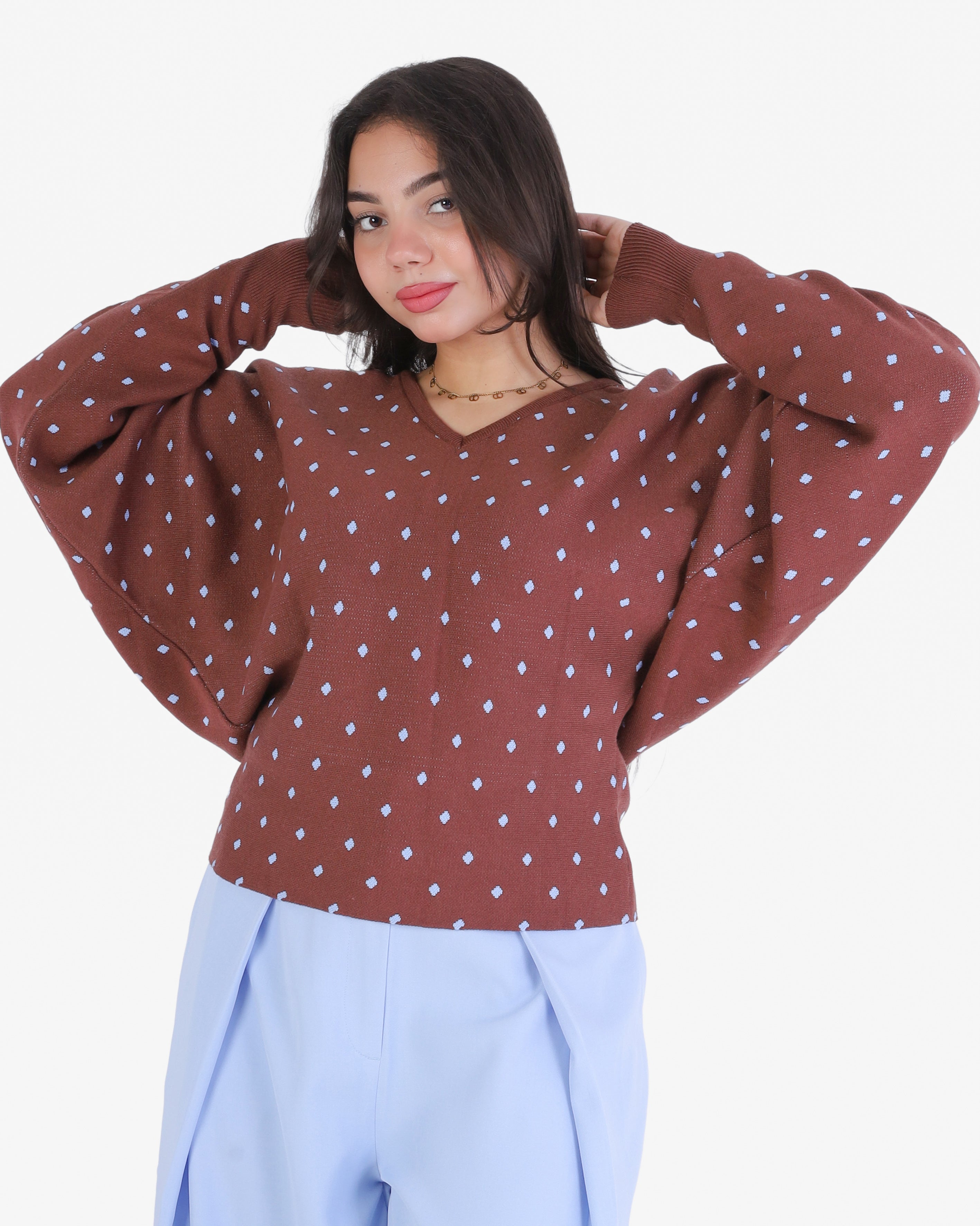 Cropped Polka Dot Blouse 2135/053