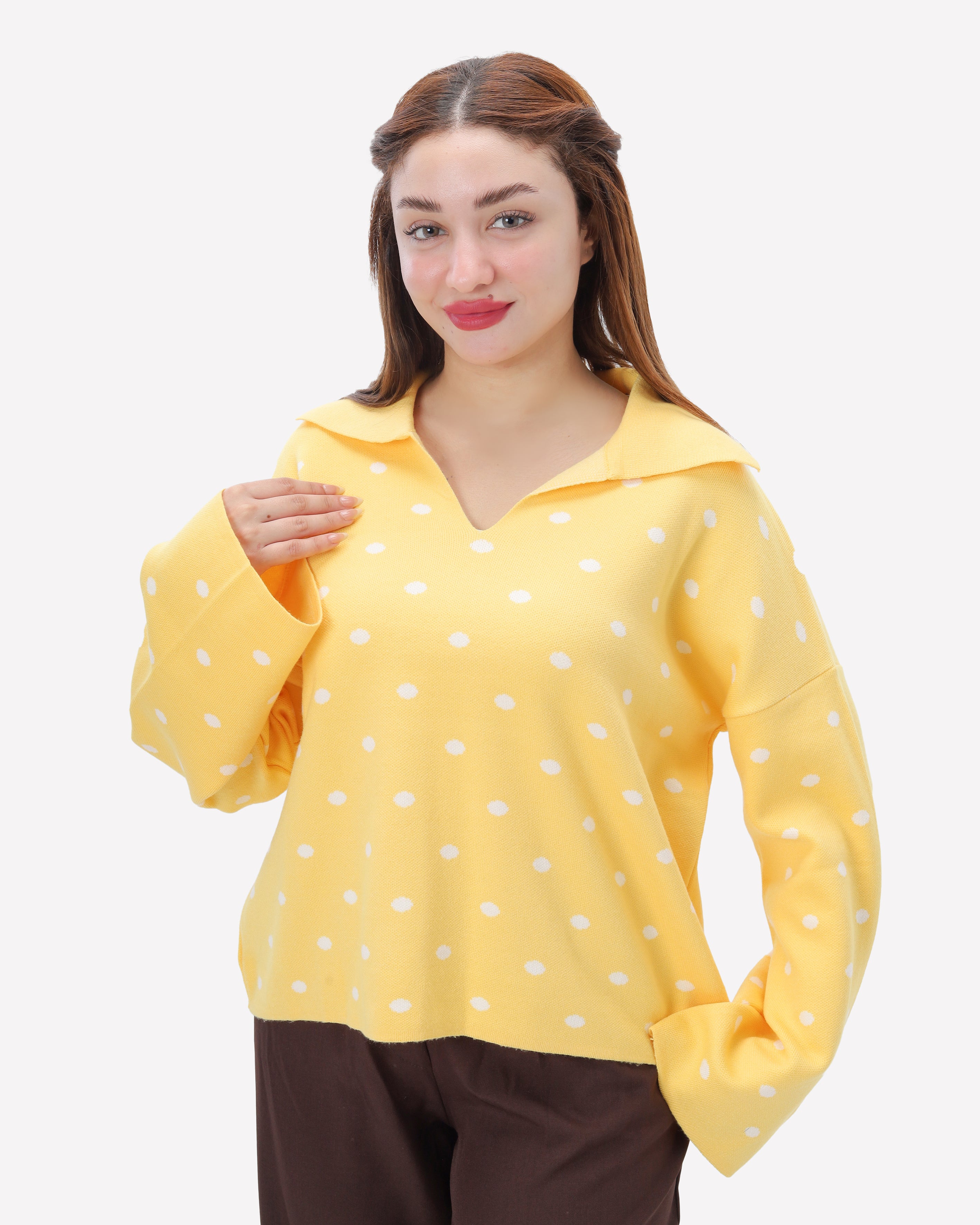 Polka Dot Knit Sweater 2135/095
