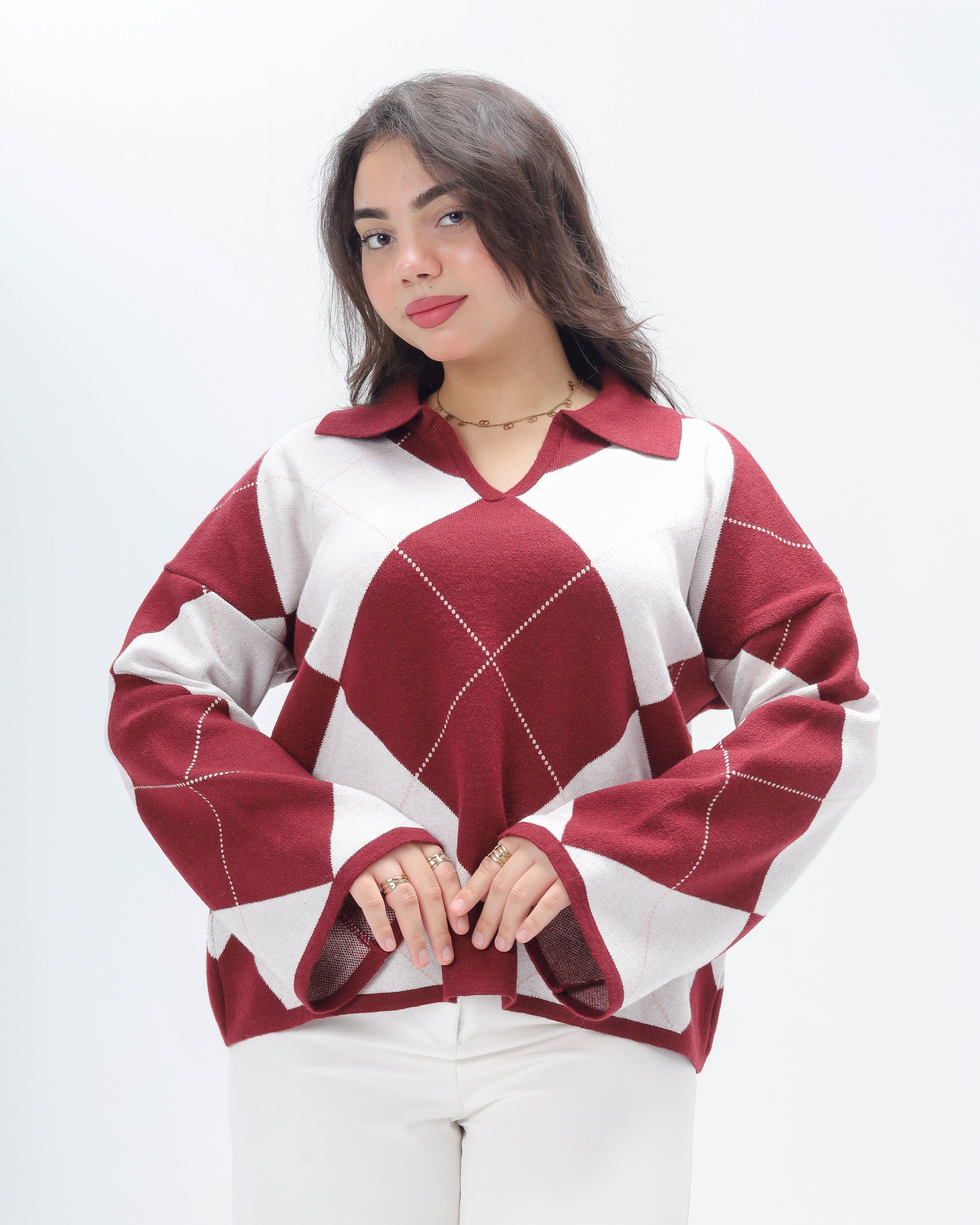 Patterned Knit Sweater 2135/096