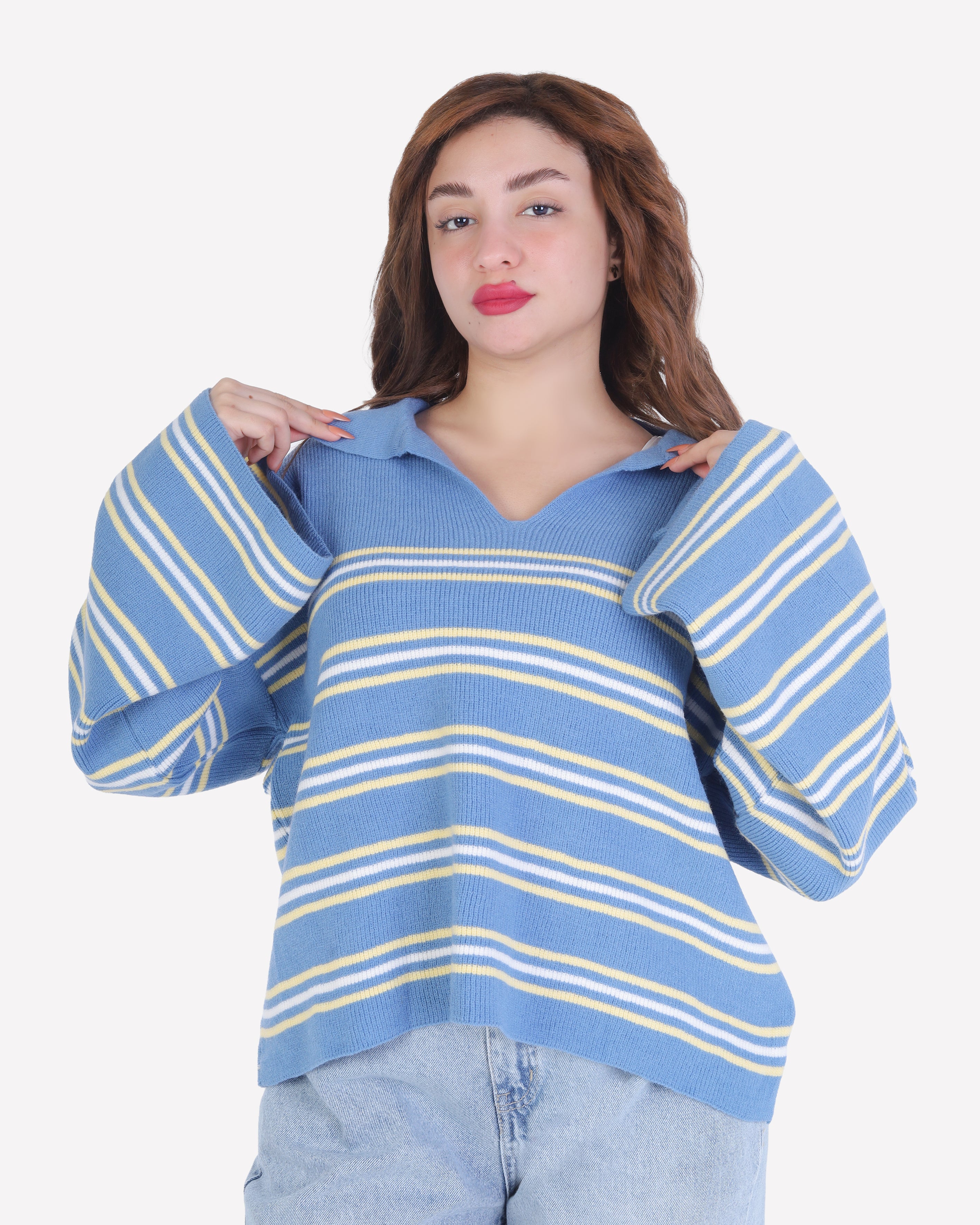Striped Knit Sweater 2135/110