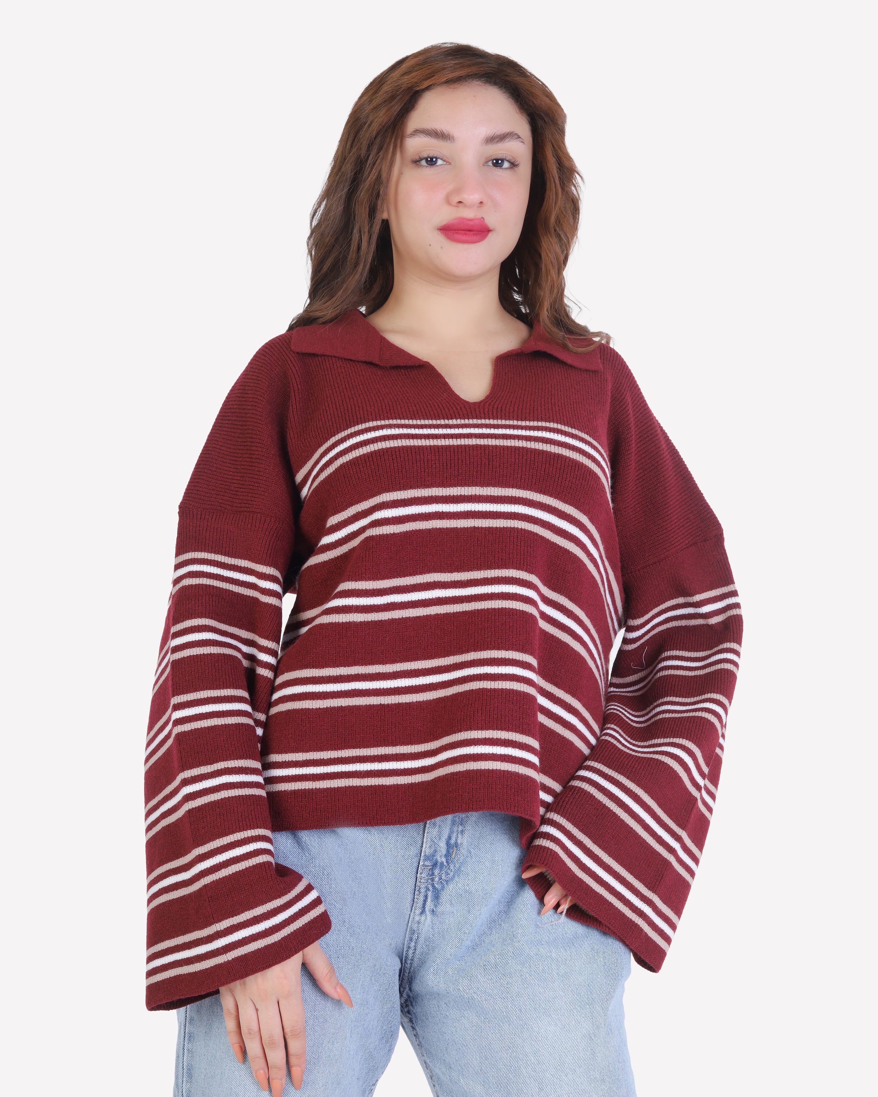 Striped Knit Sweater 2135/110
