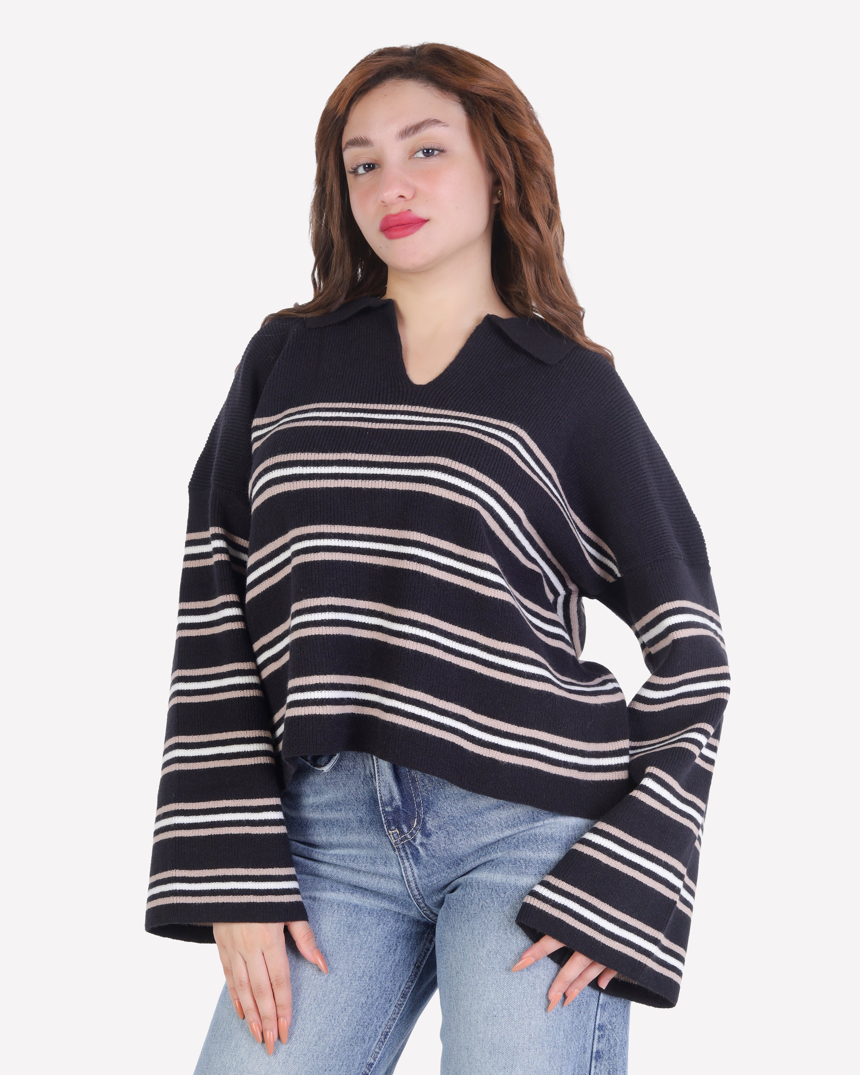 Striped Knit Sweater 2135/110