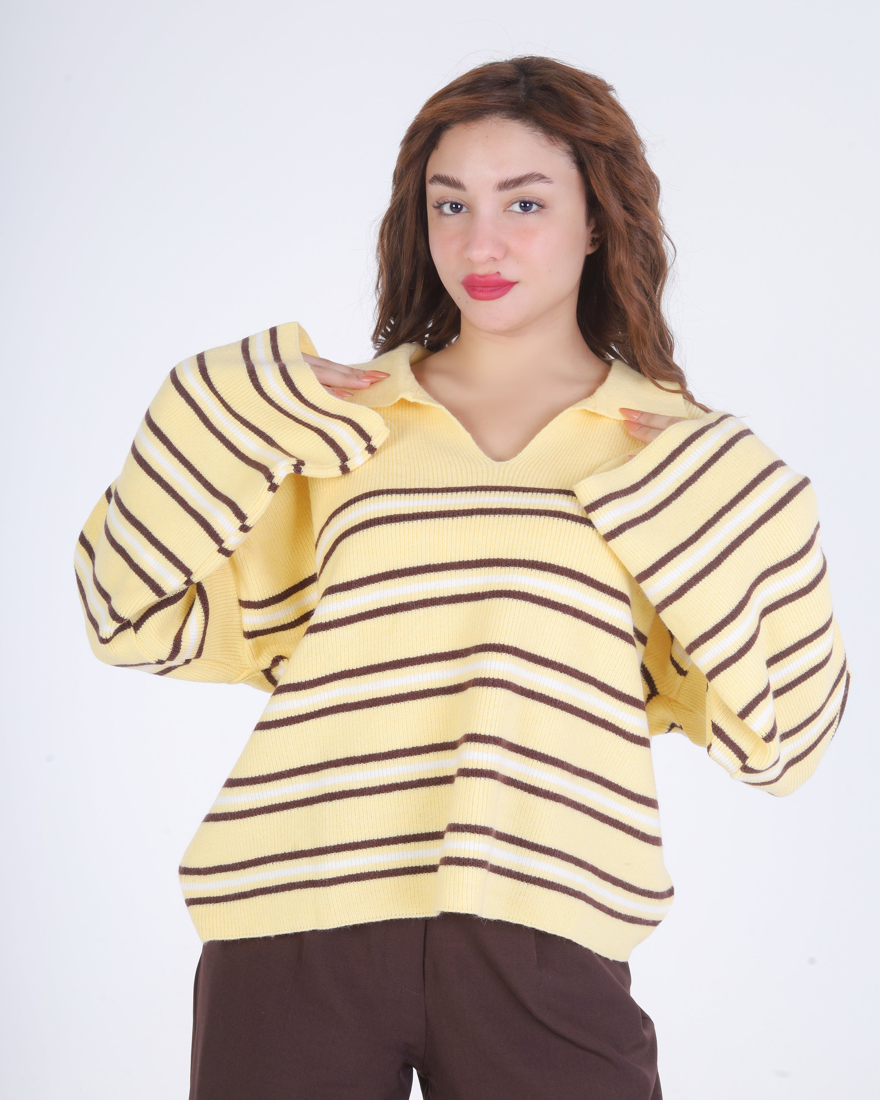 Striped Knit Sweater 2135/110