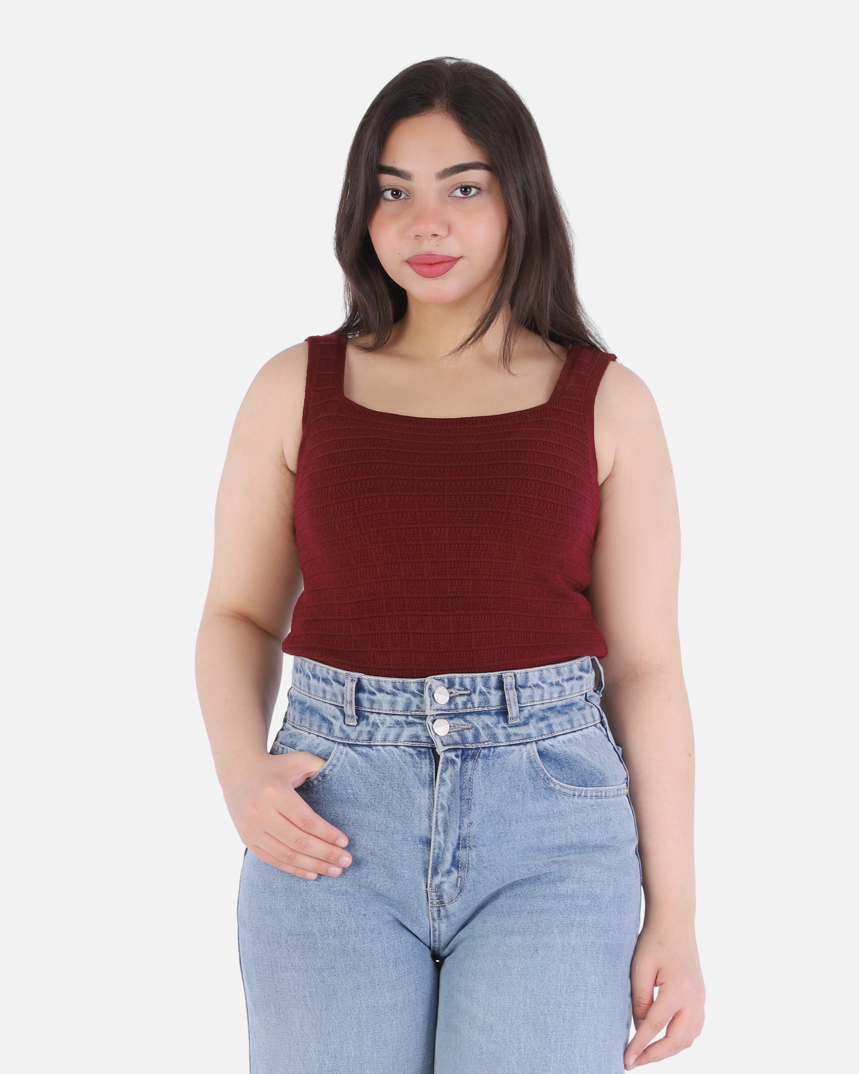 Sleeveless Knitted Top 2135/138