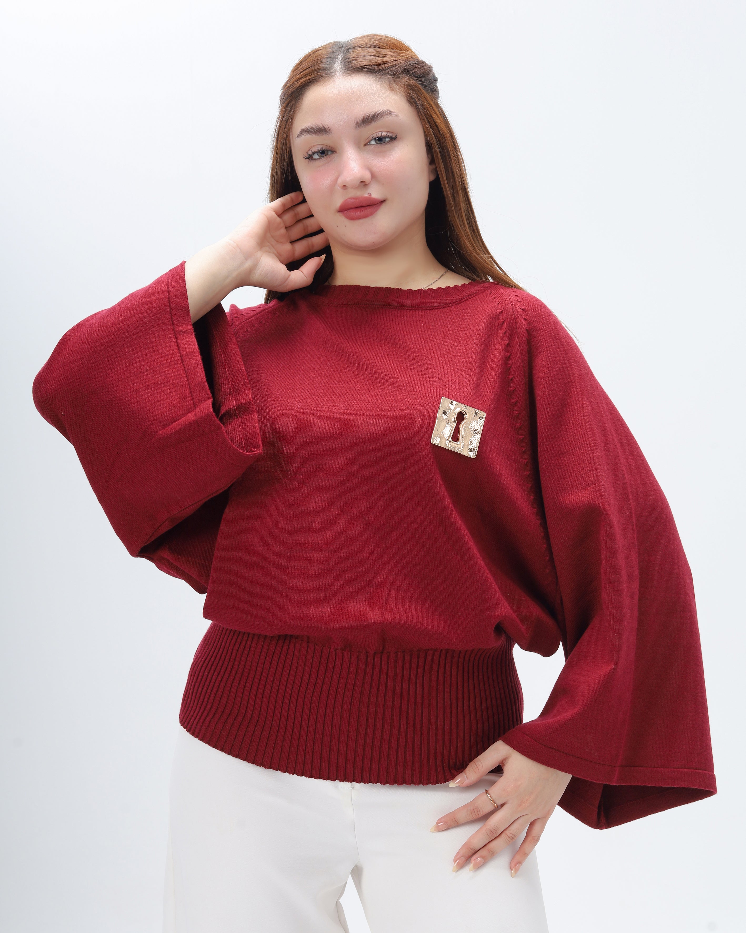 Knit Blouse with Wide Sleeves 2135/158