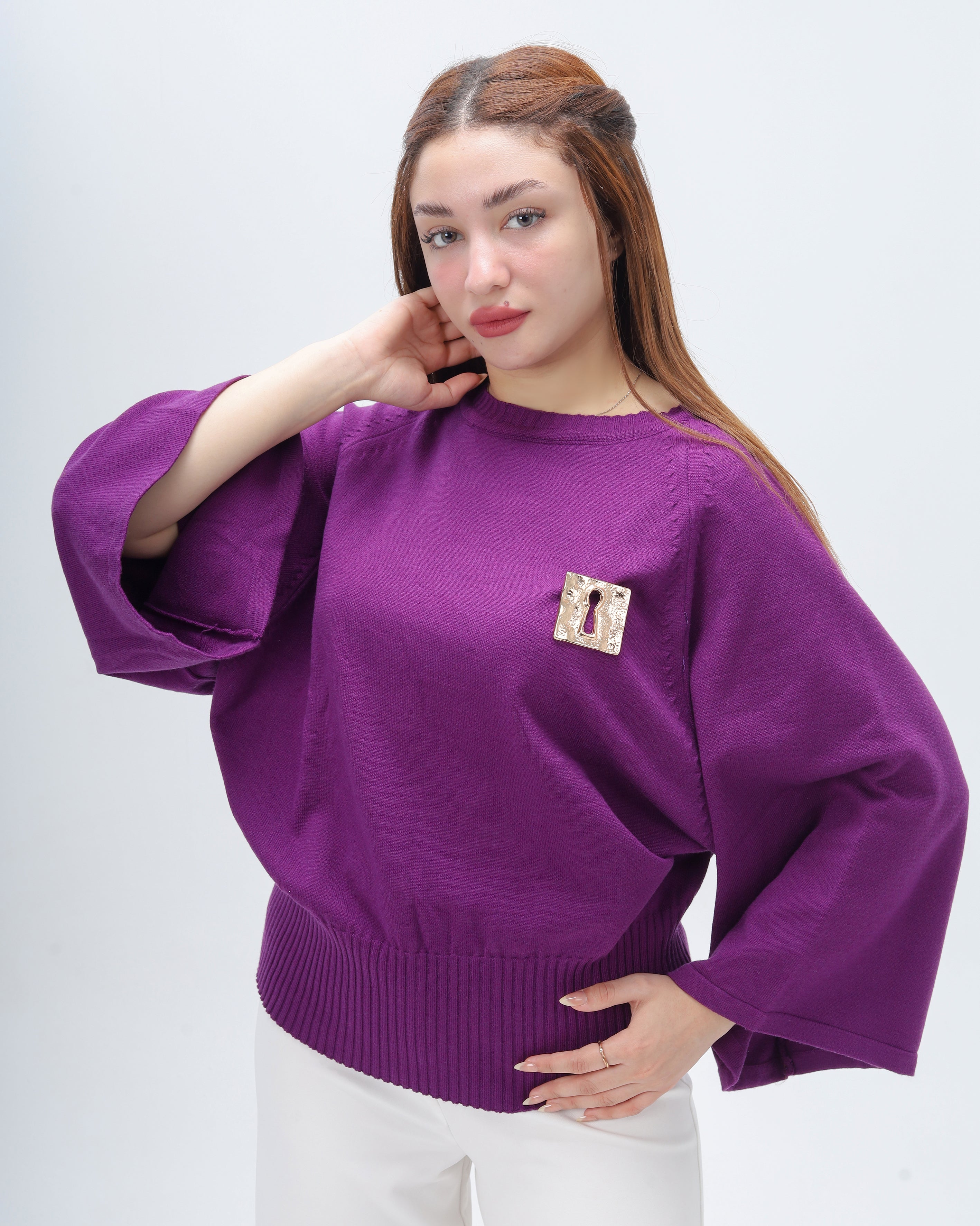 Knit Blouse with Wide Sleeves 2135/158