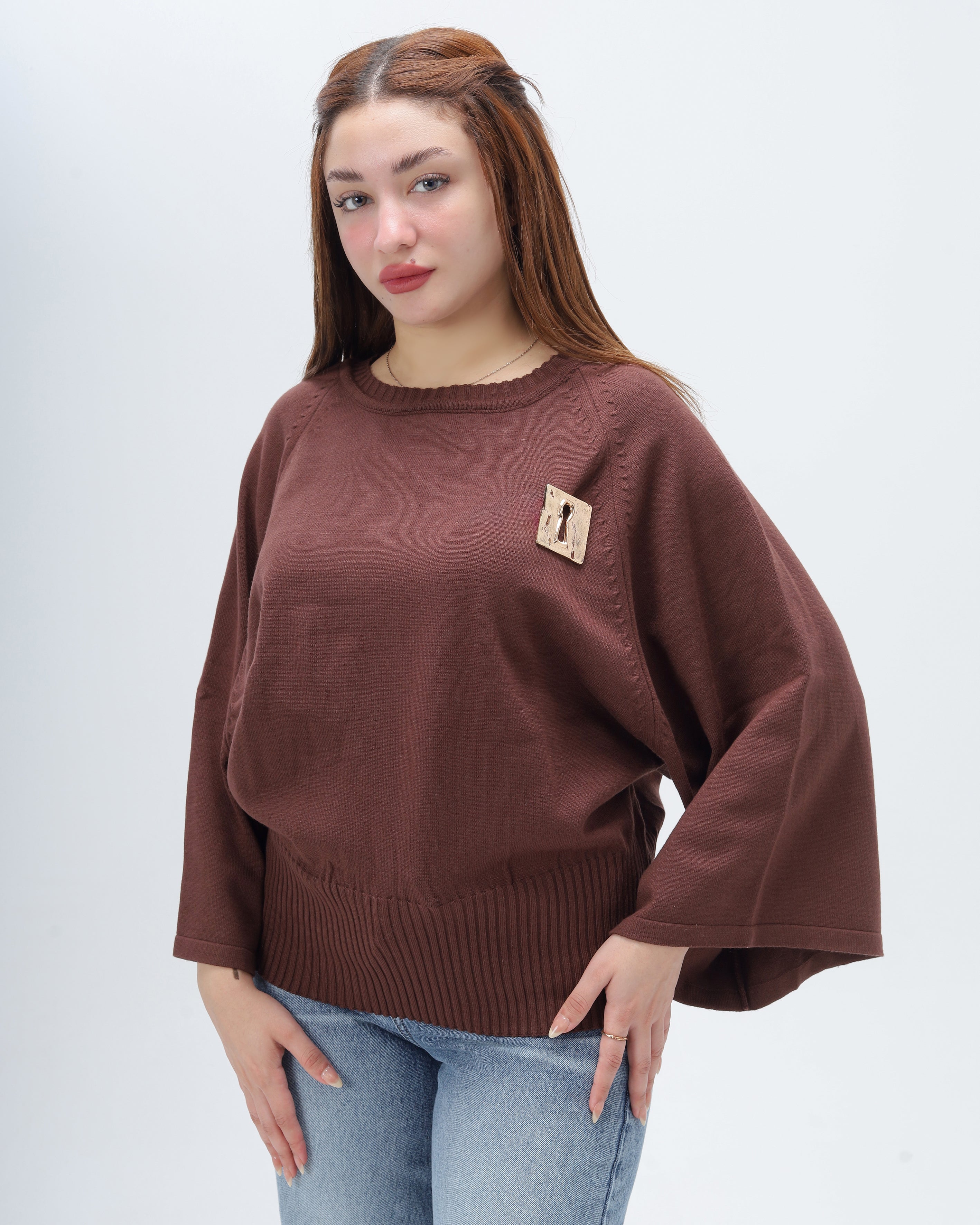 Knit Blouse with Wide Sleeves 2135/158
