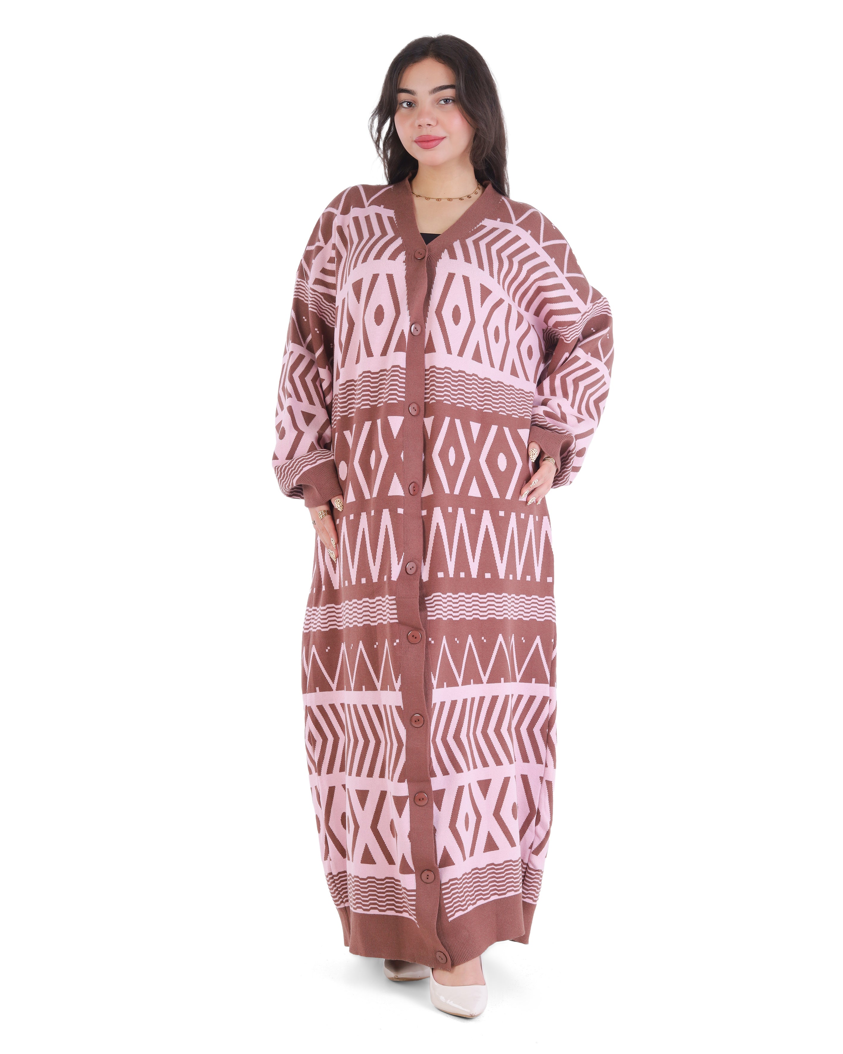 Maxi Knit Dress with Button Details 2136/001