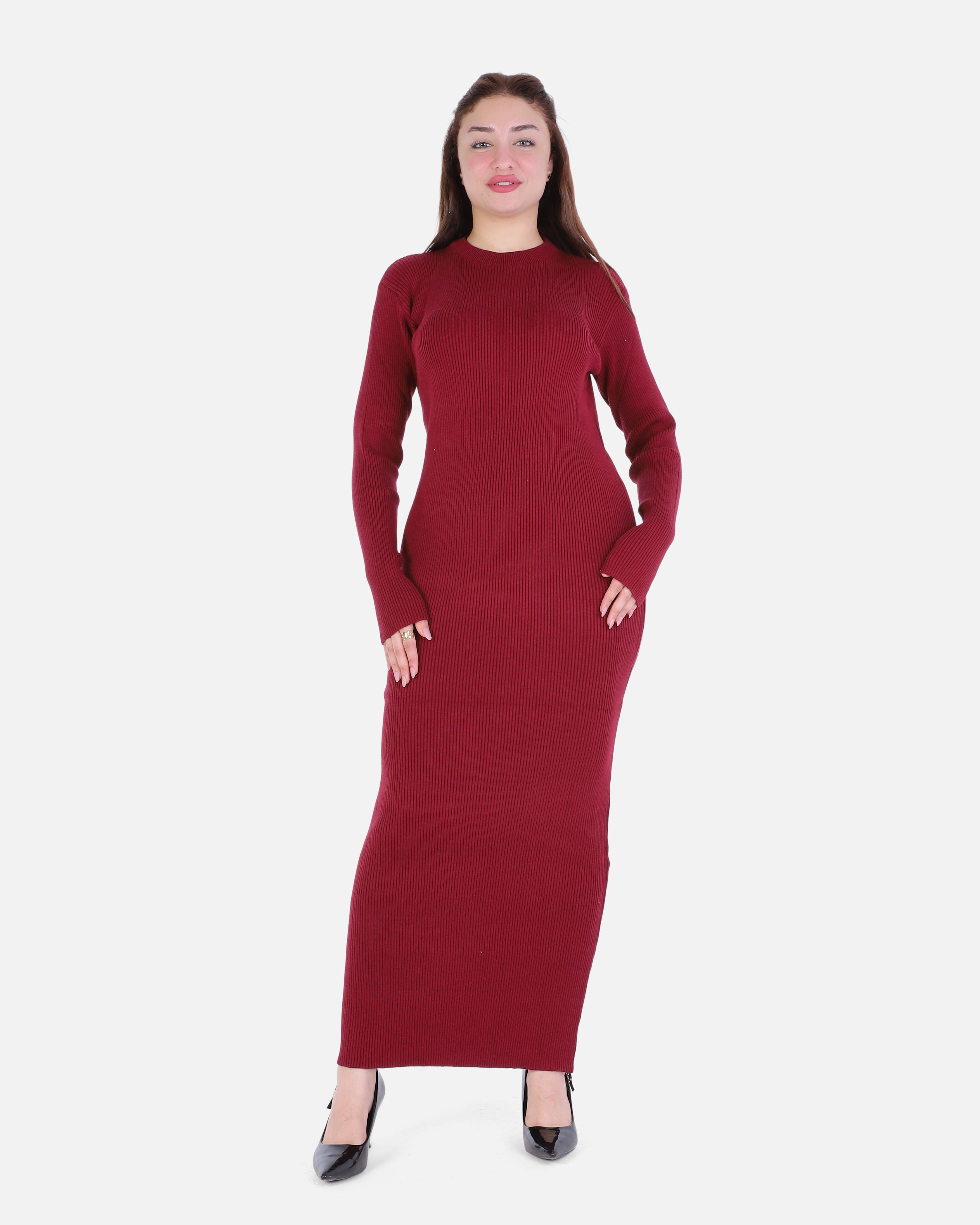 Basic Ribbed Knit Dress 2136/090