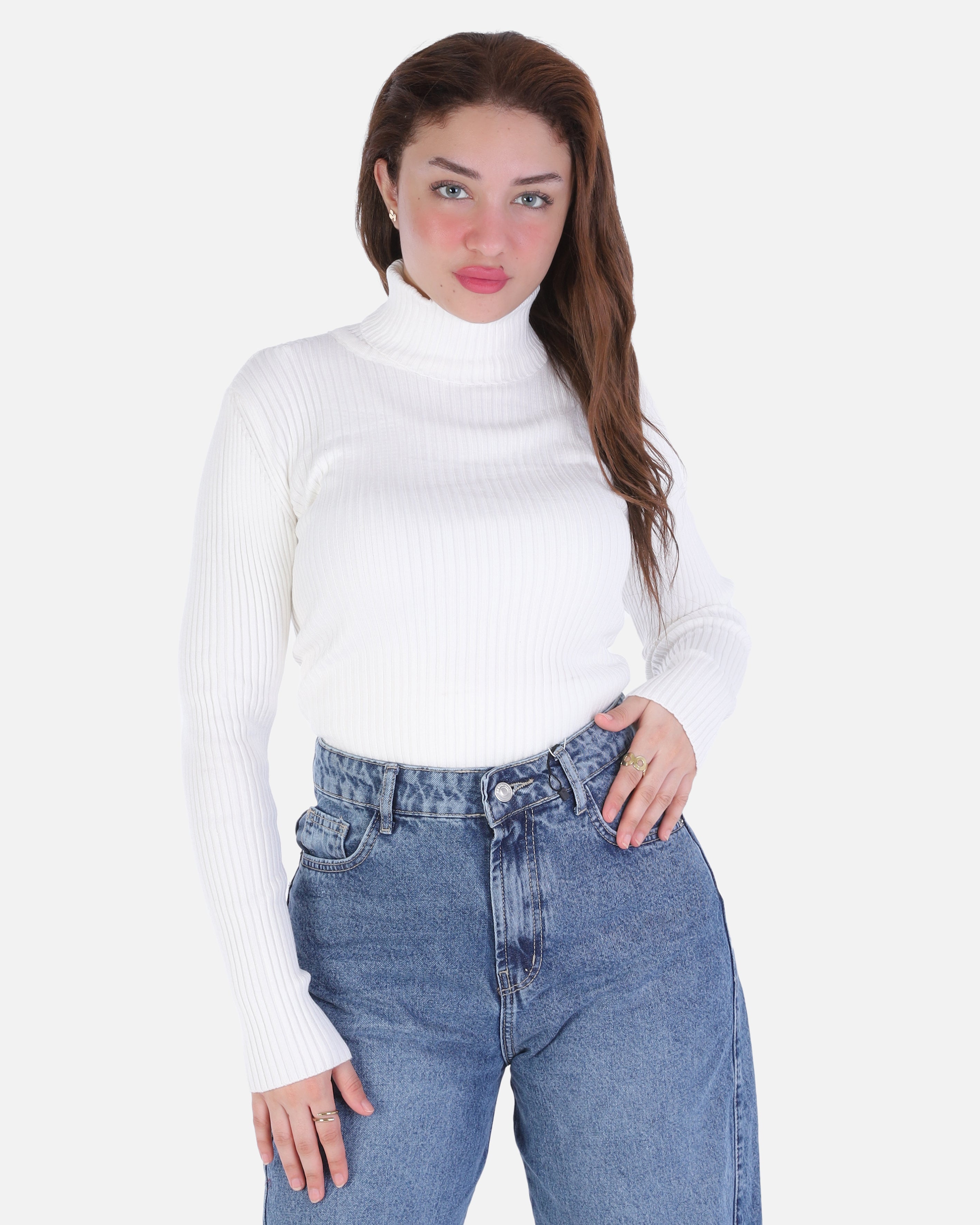 Basic Ribbed Knit Top 2136/091