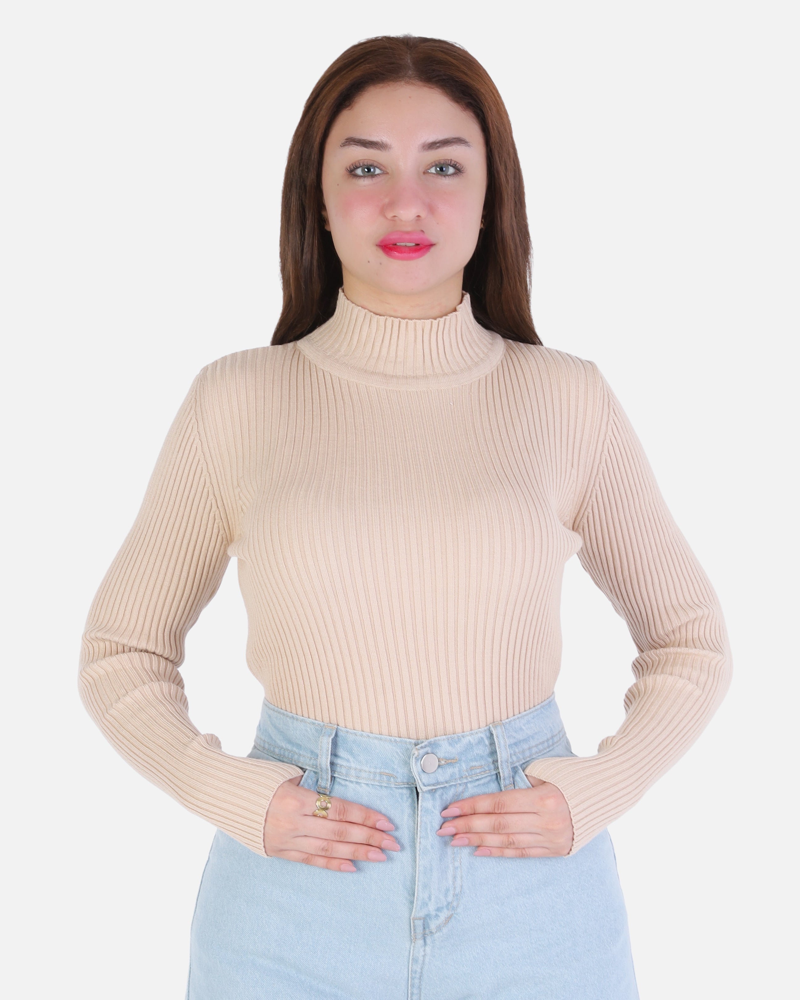 Basic Ribbed Knit Top 2136/105