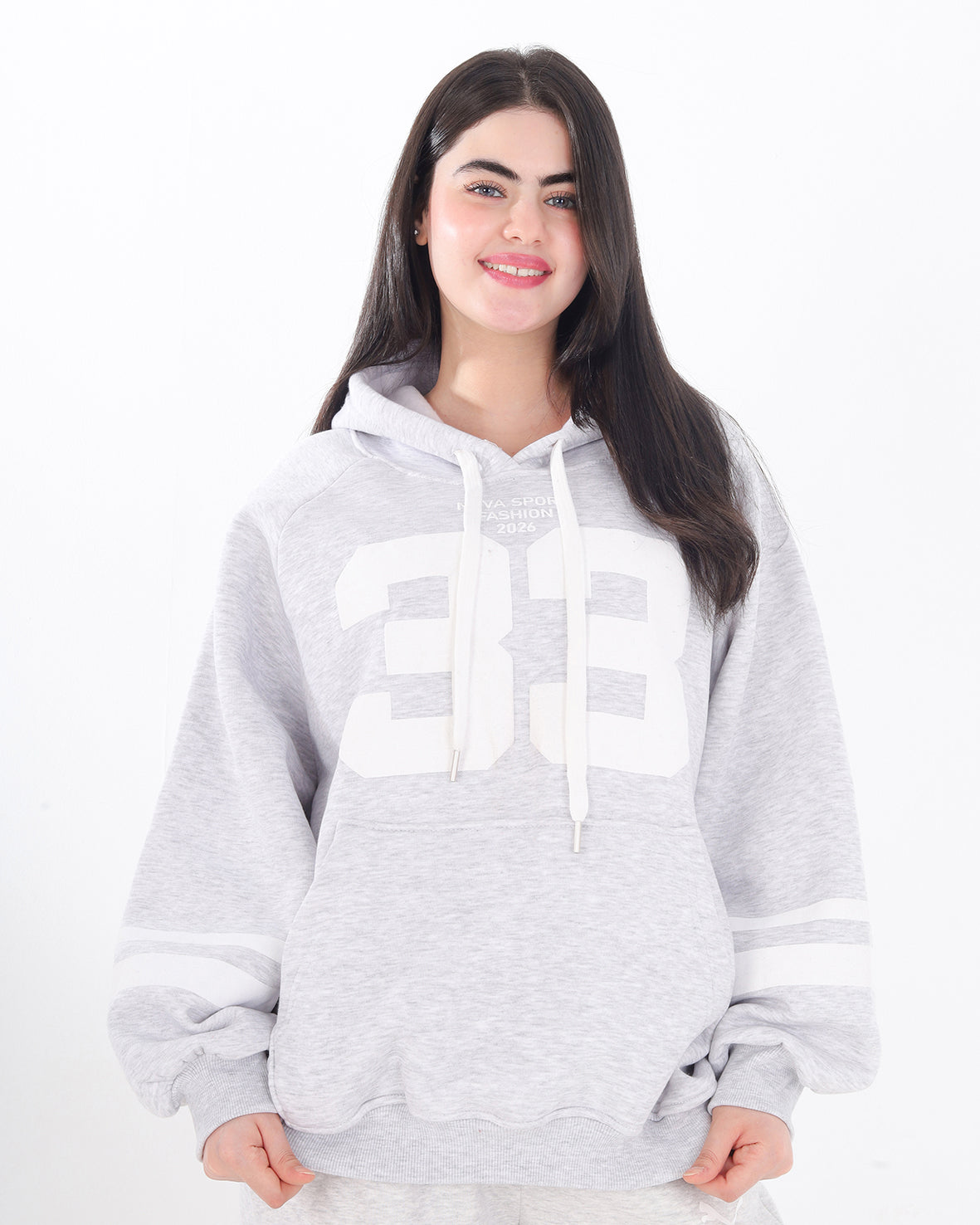 Oversized Printed Hoodie  21987017
