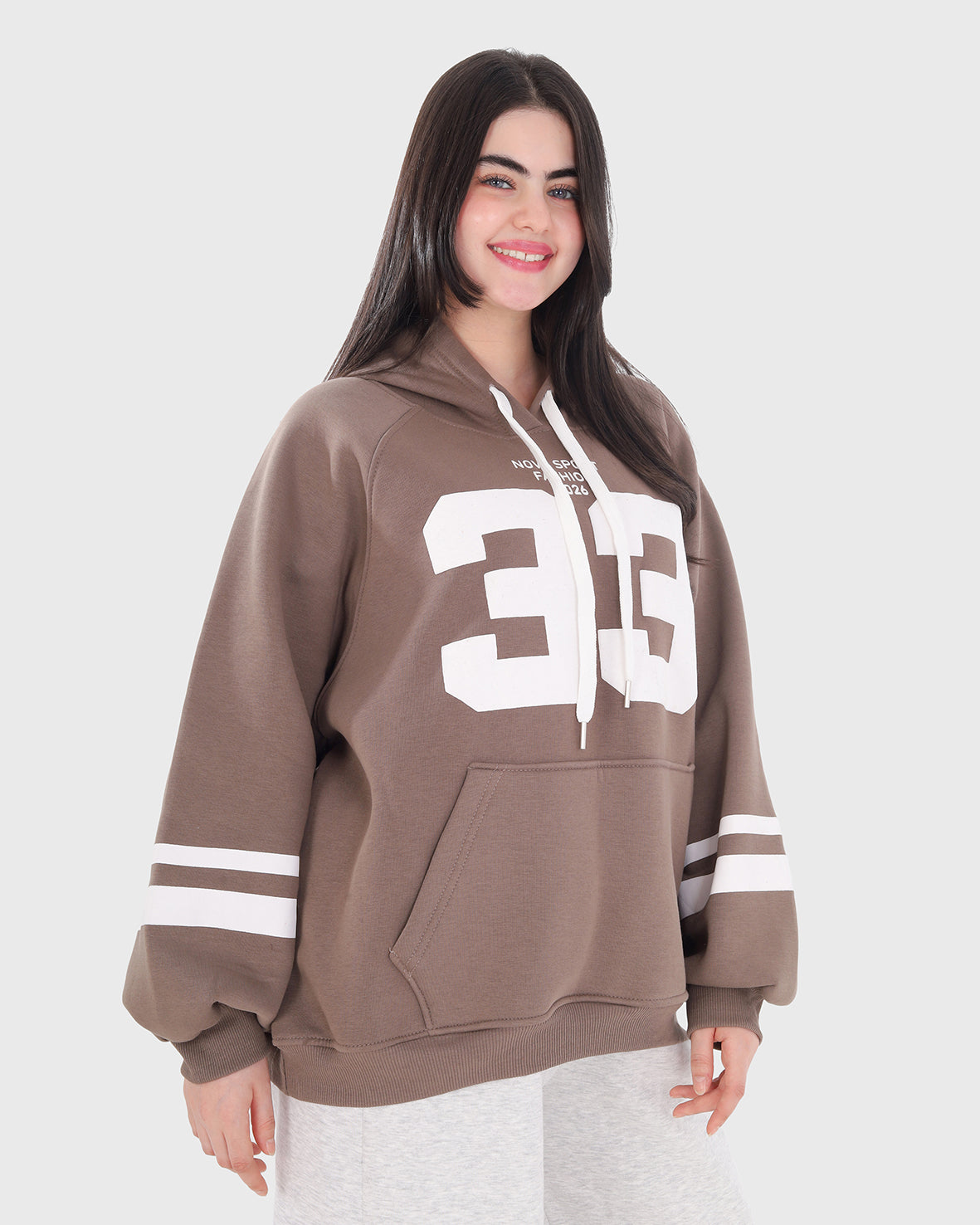 Oversized Printed Hoodie  21987017