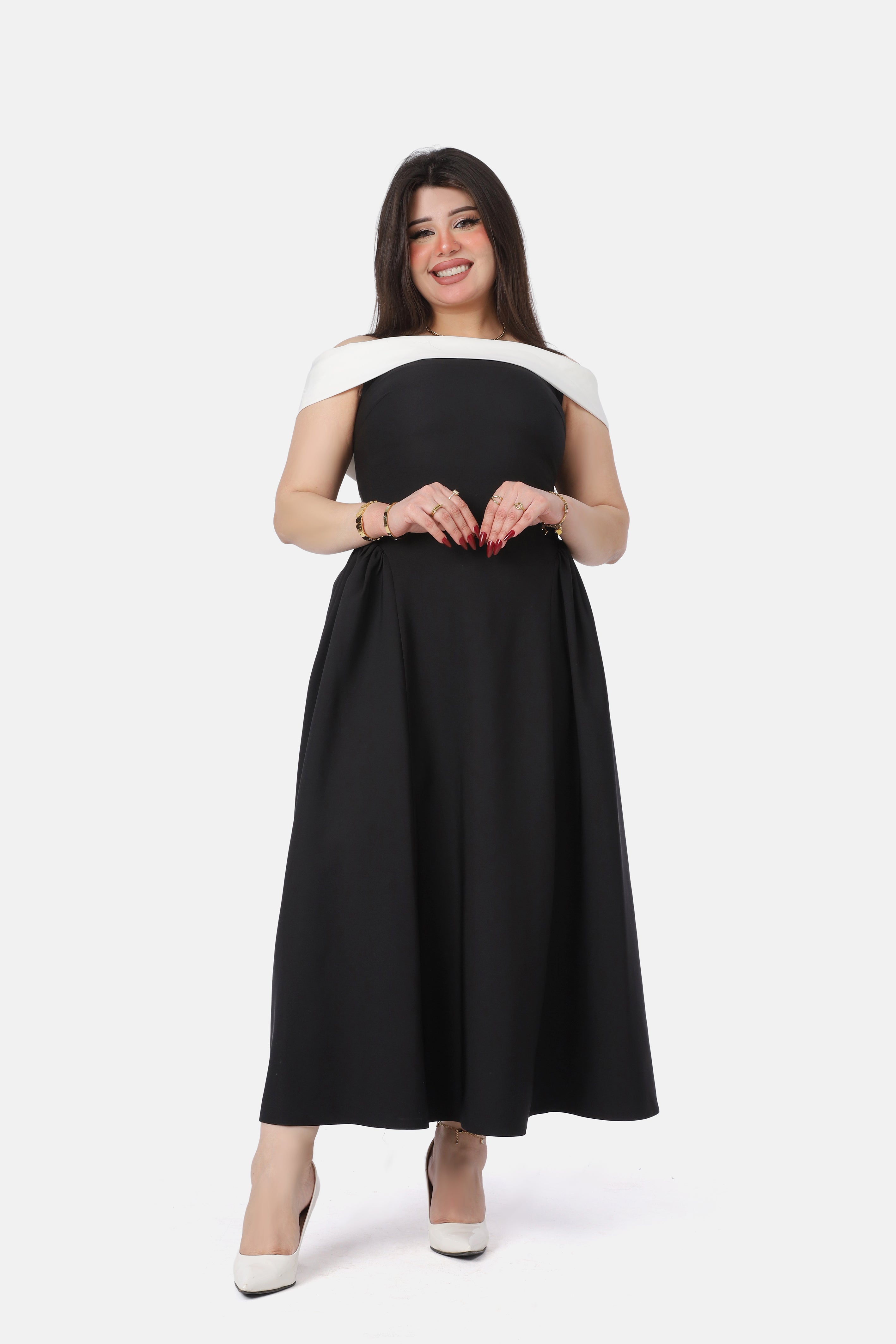 Elegant Off-Shoulder Evening Dress 70311030