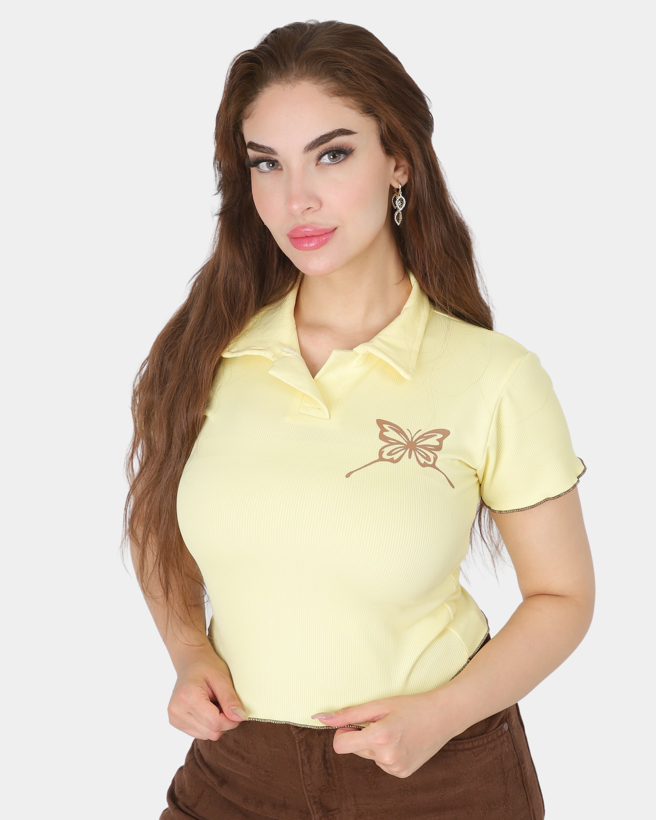 Trendy Cropped T-Shirt 709748