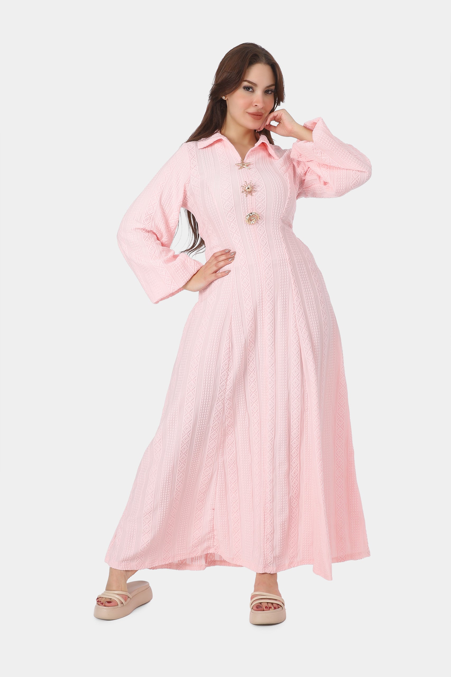 Elegant Belted Maxi Dress 717520
