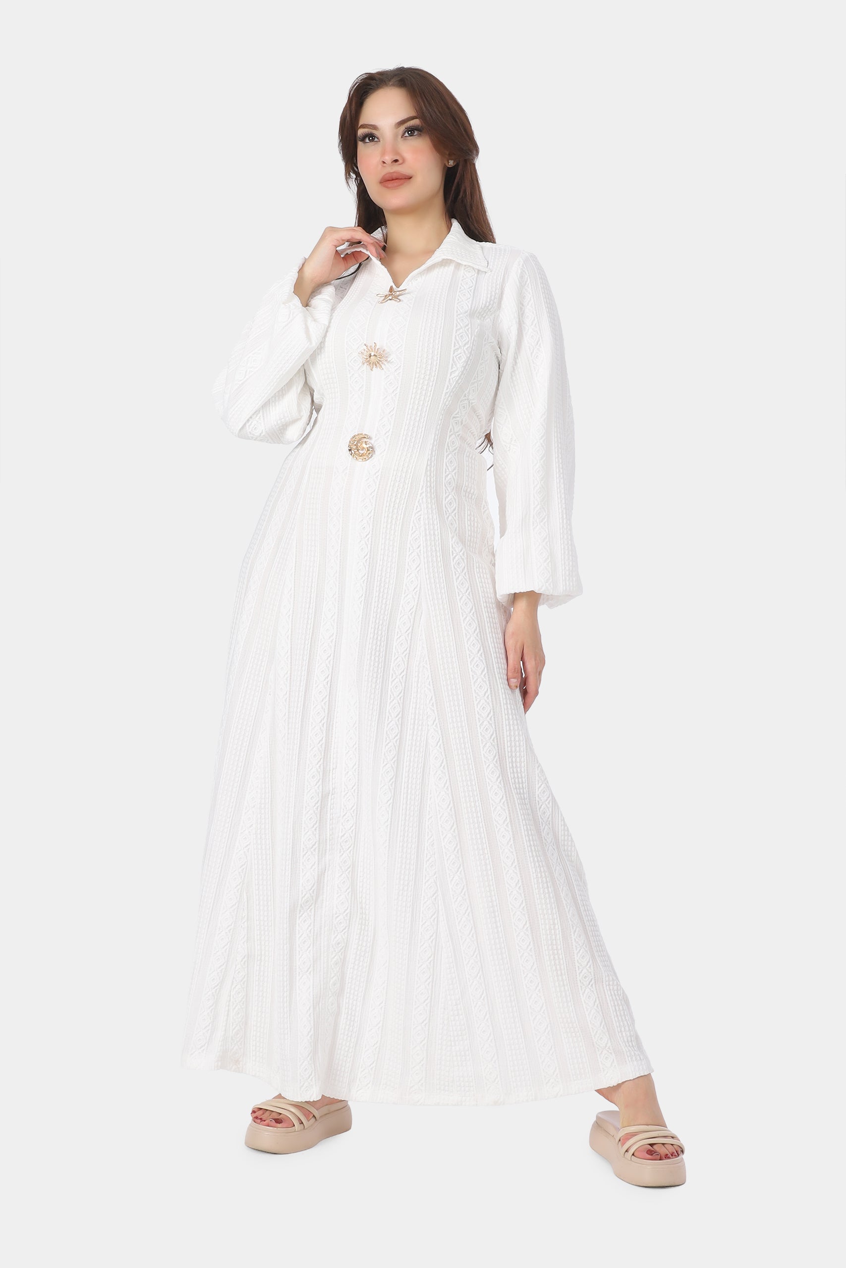 Elegant Belted Maxi Dress 717520
