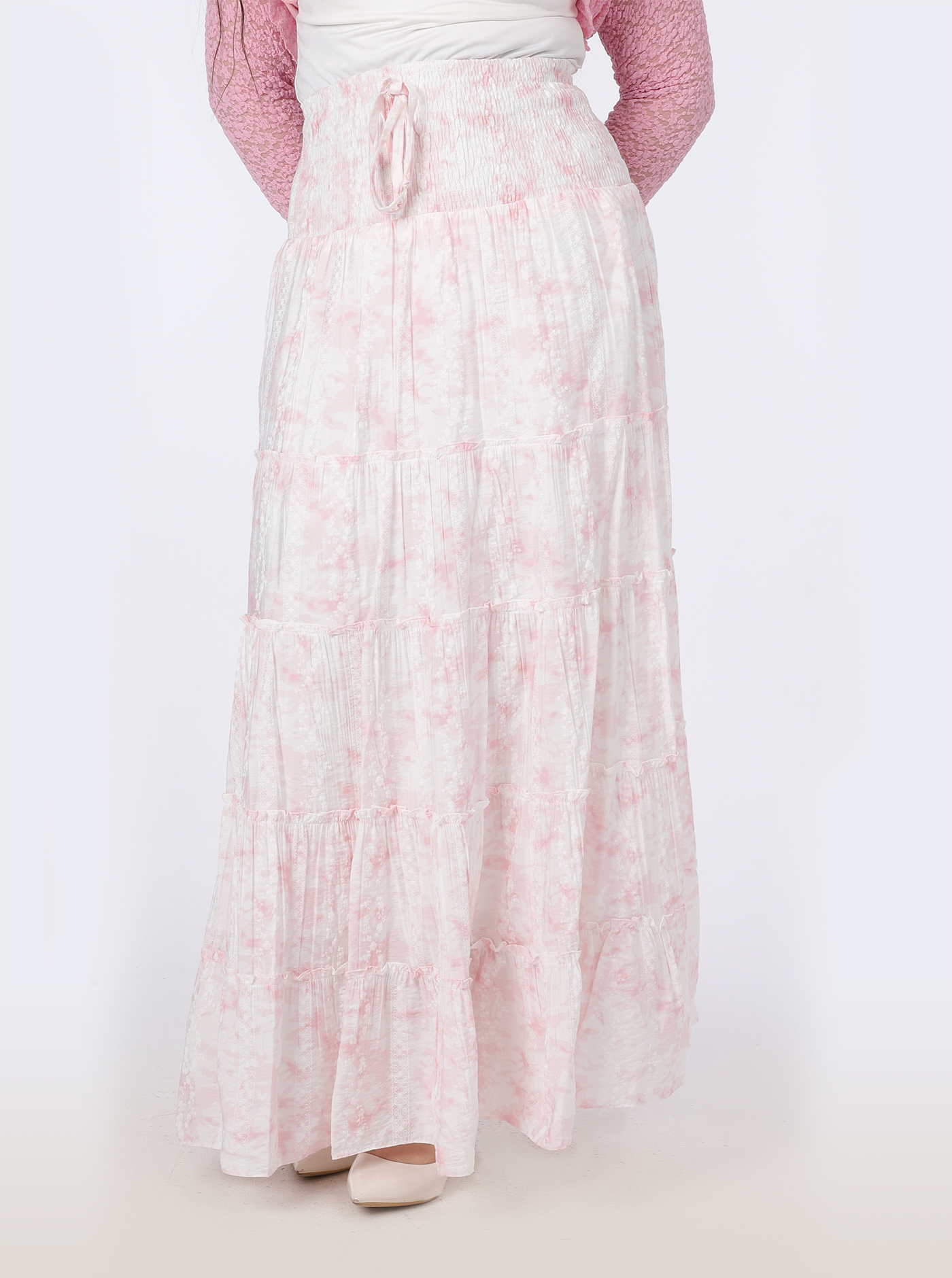 Printed Flowy Maxi Skirt 72960531