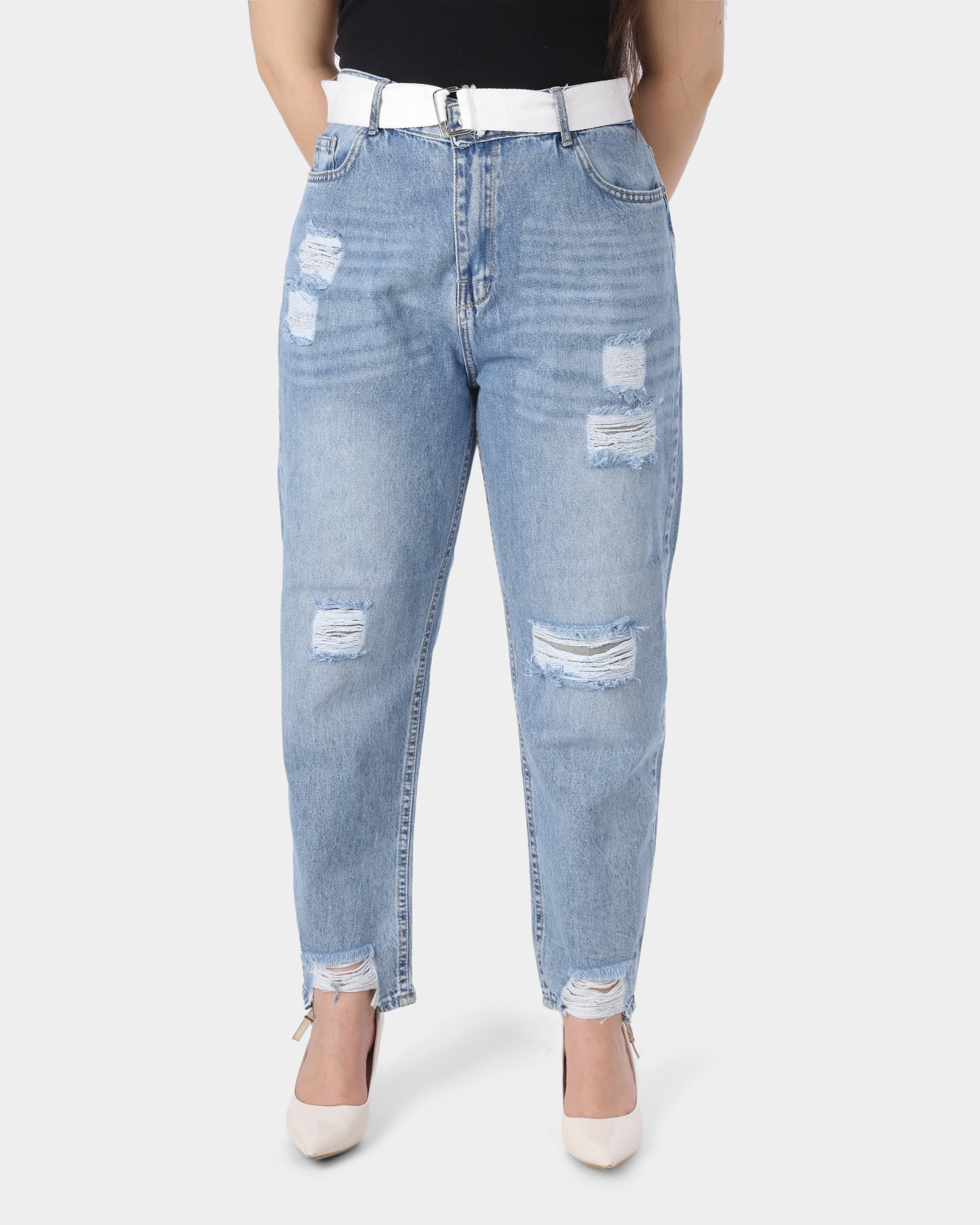 Boyfriend Cut Denim Jeans 77311415