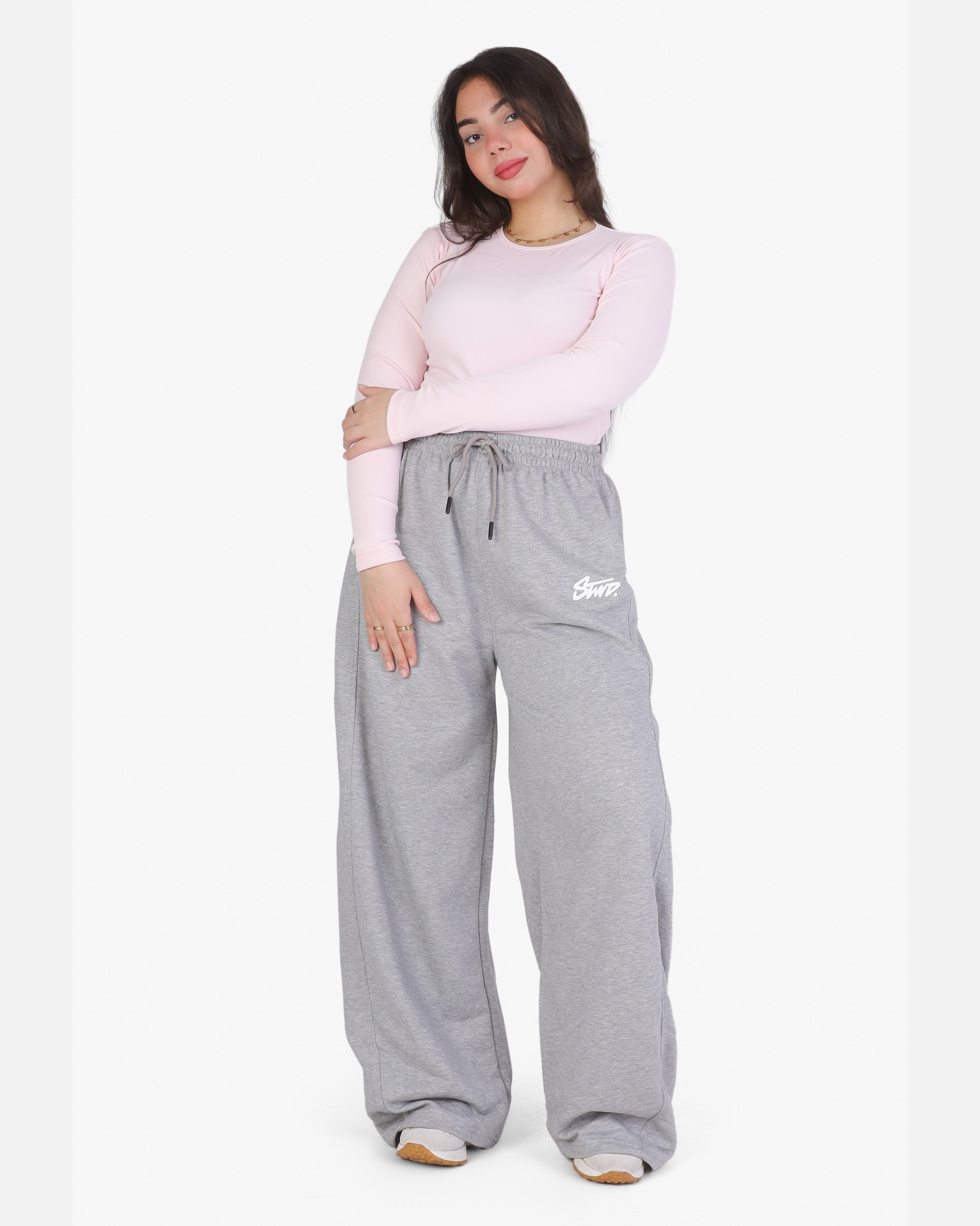 High-Waisted Wide-Leg Sweatpants 798248