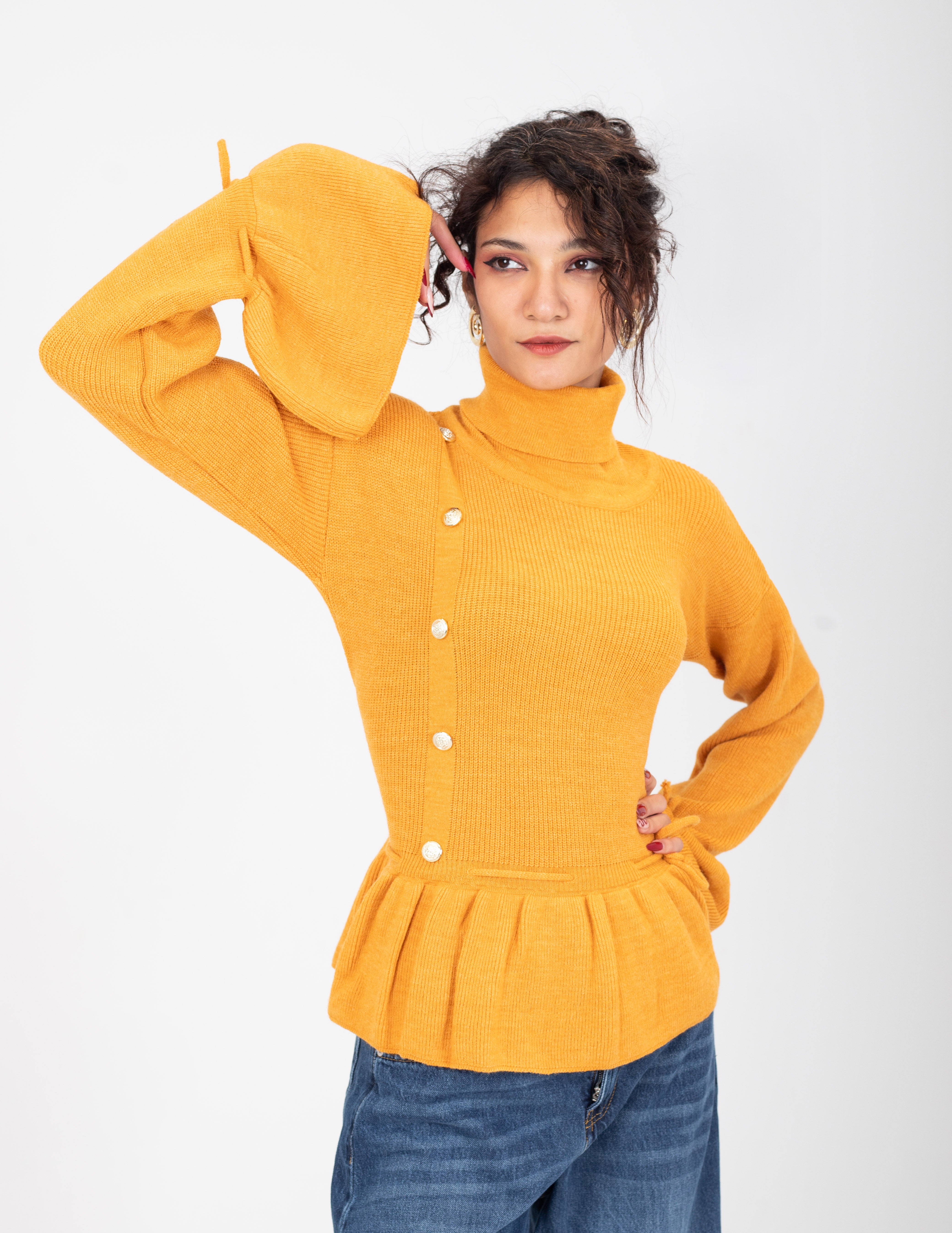 Ruffled Knit Blouse w16252672