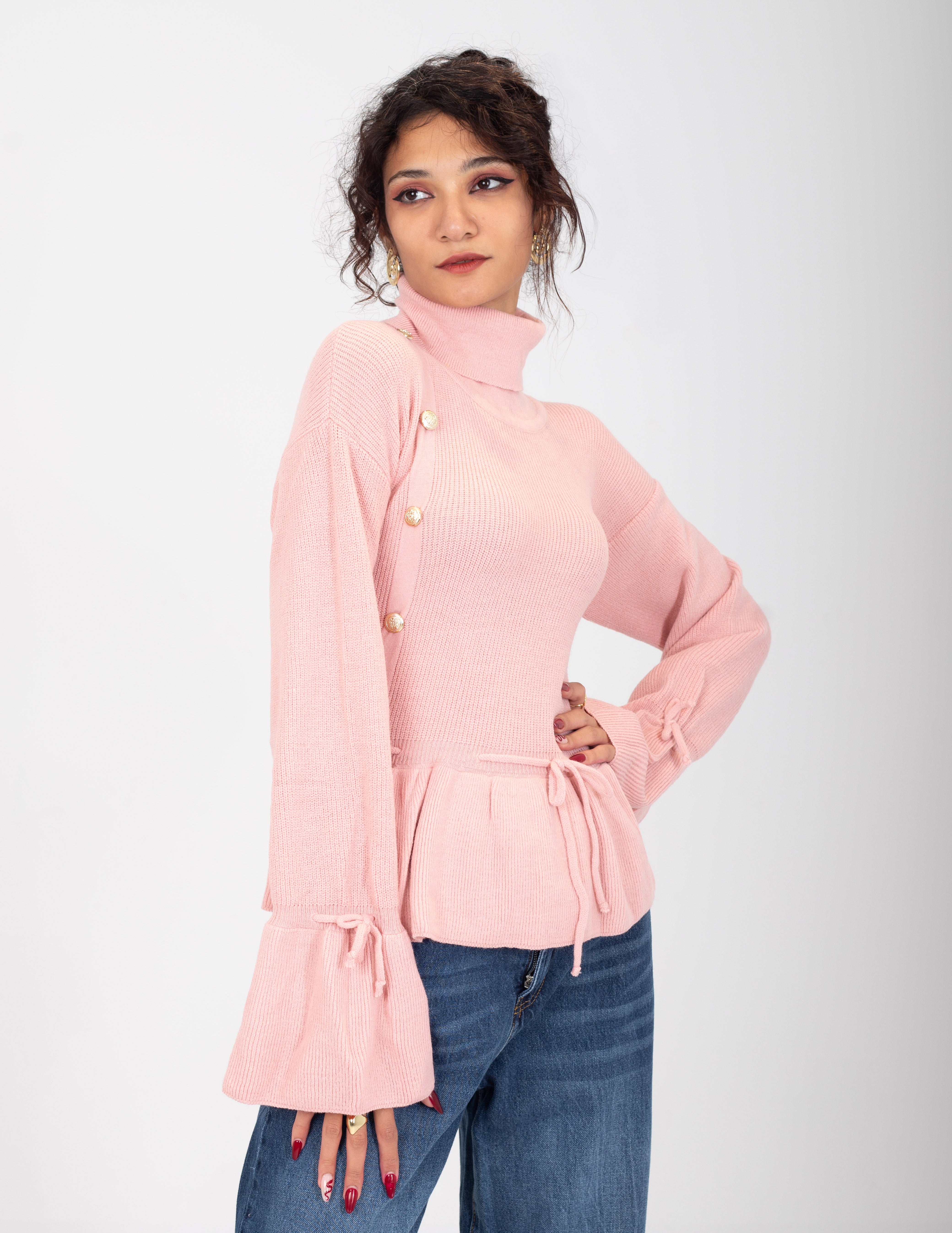 Ruffled Knit Blouse w16252672