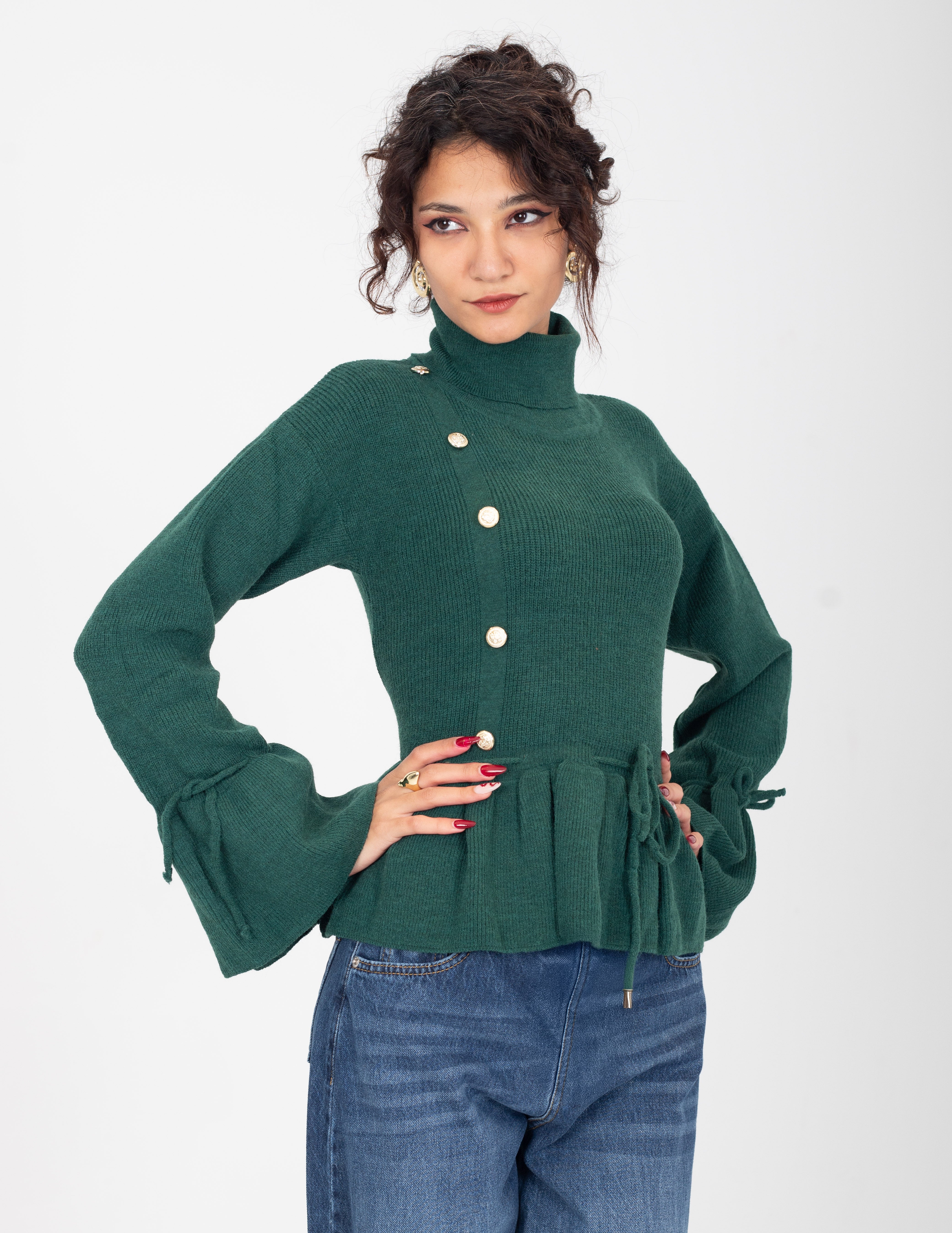 Ruffled Knit Blouse w16252672