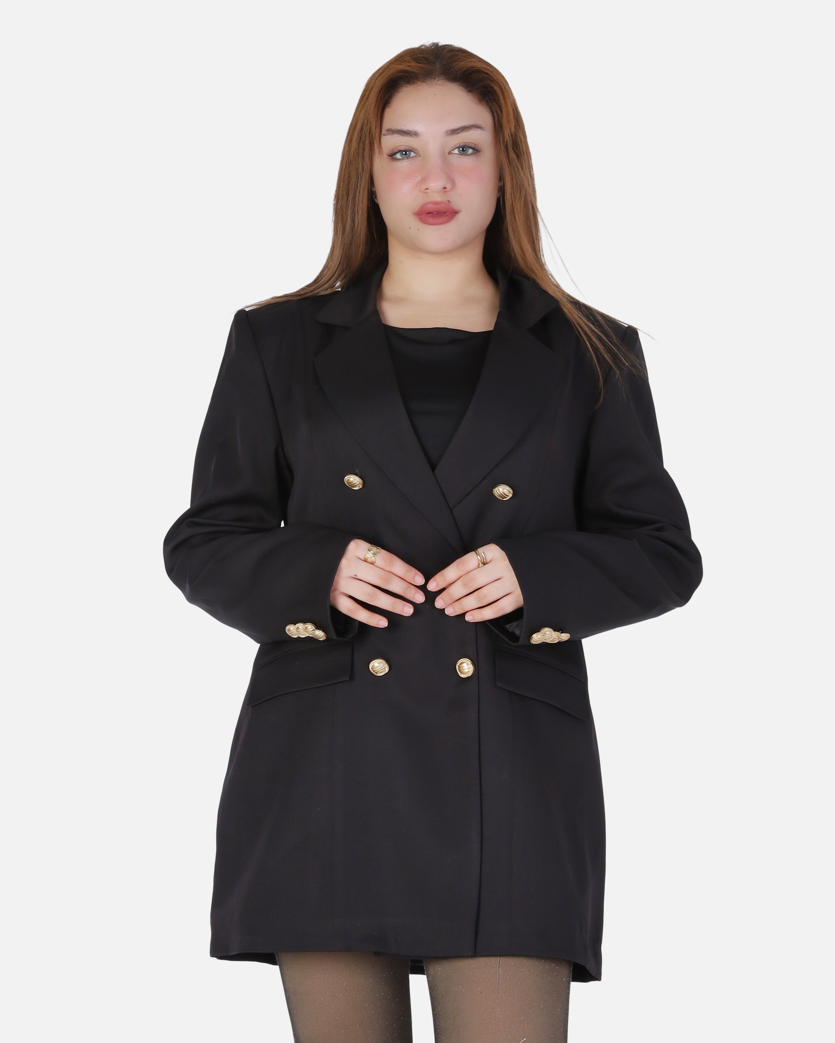 Long Double-Breasted Blazer 904503